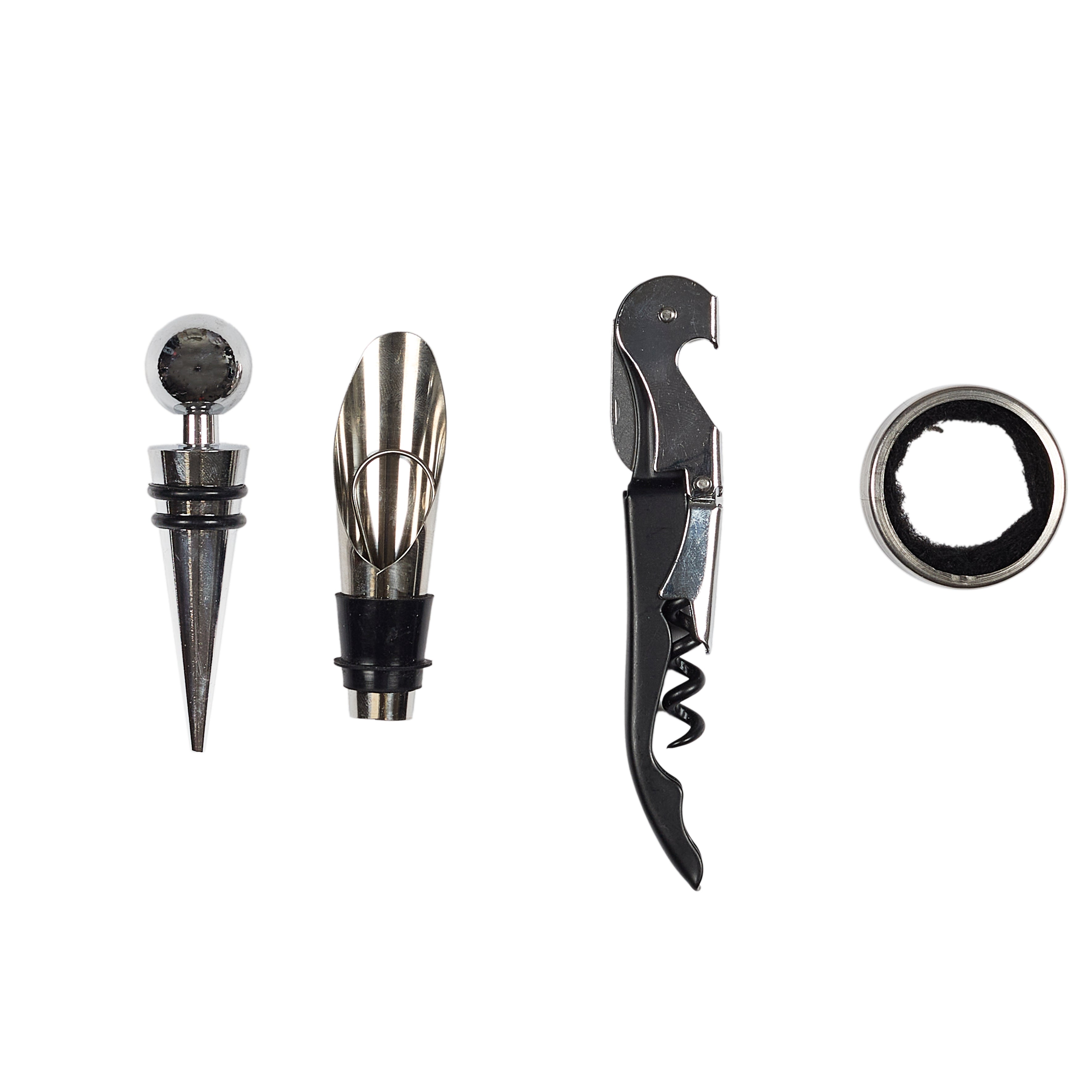COFFRET VIN 4 PIECES AVEC ECHIQUIER