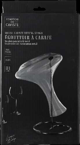 SECHOIR A CARAFE METAL CHROME