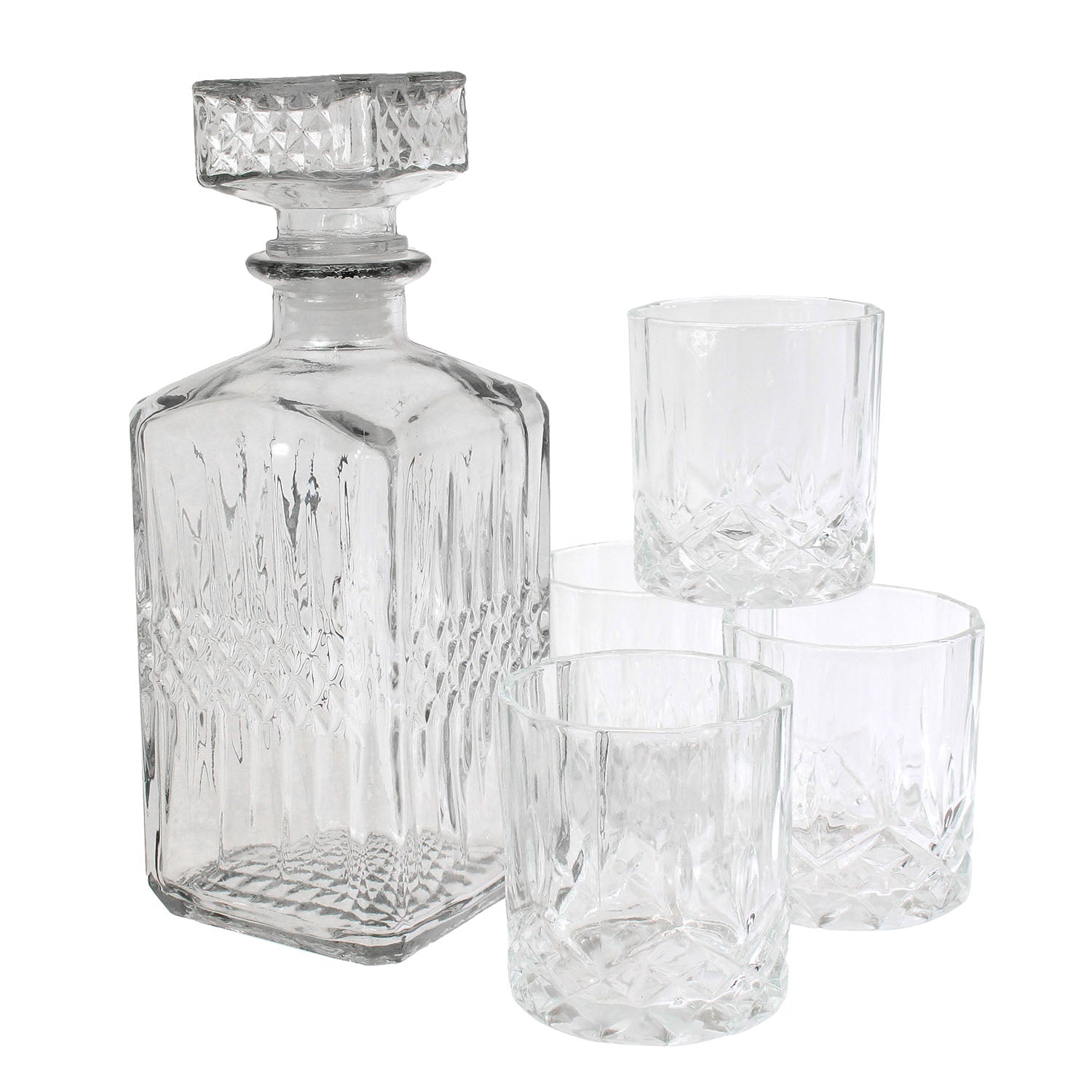 COFFRET CARAFE A WHISKY ET VERRE X4
