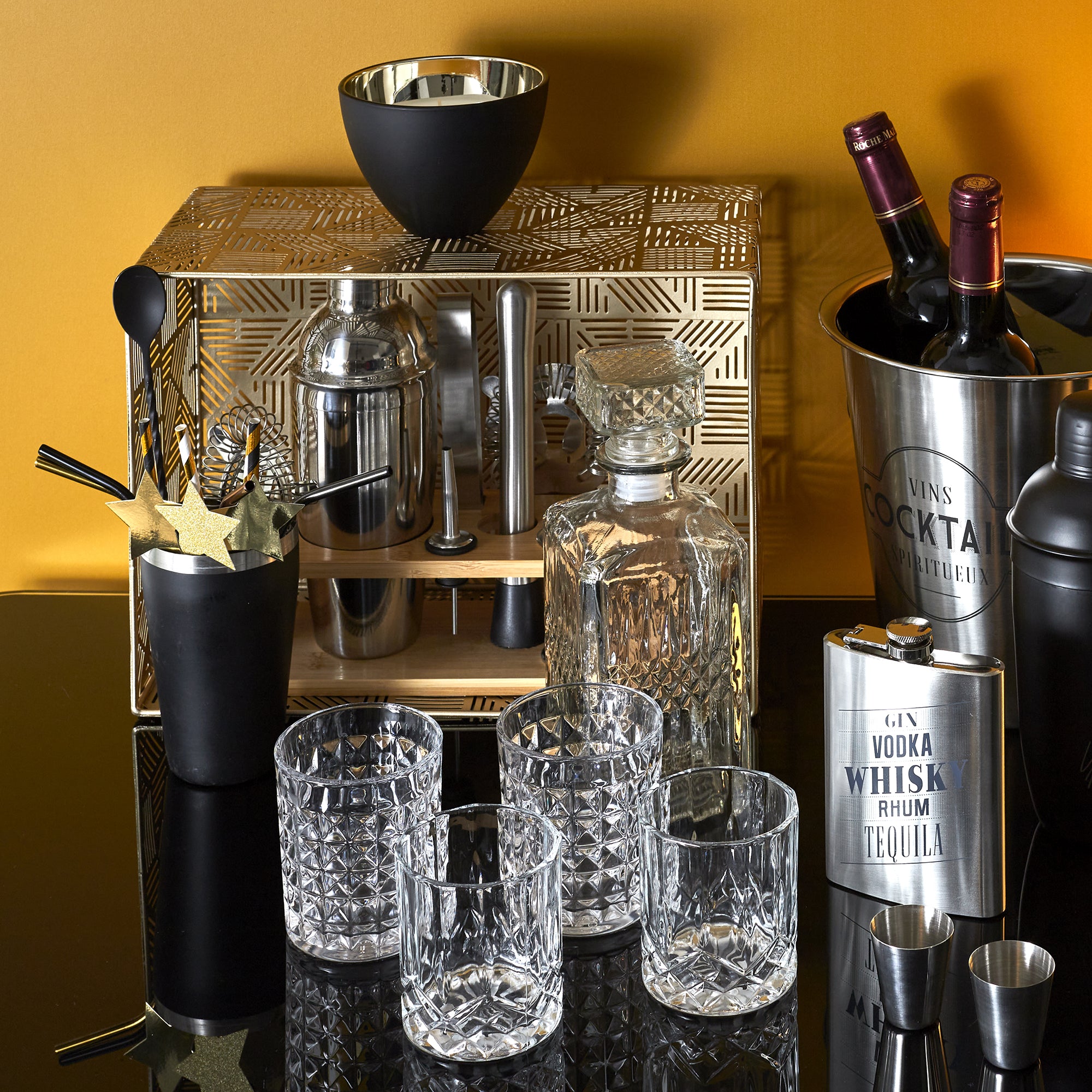 PAILLE INOX COLOREE X4 AVEC GOUPILLON