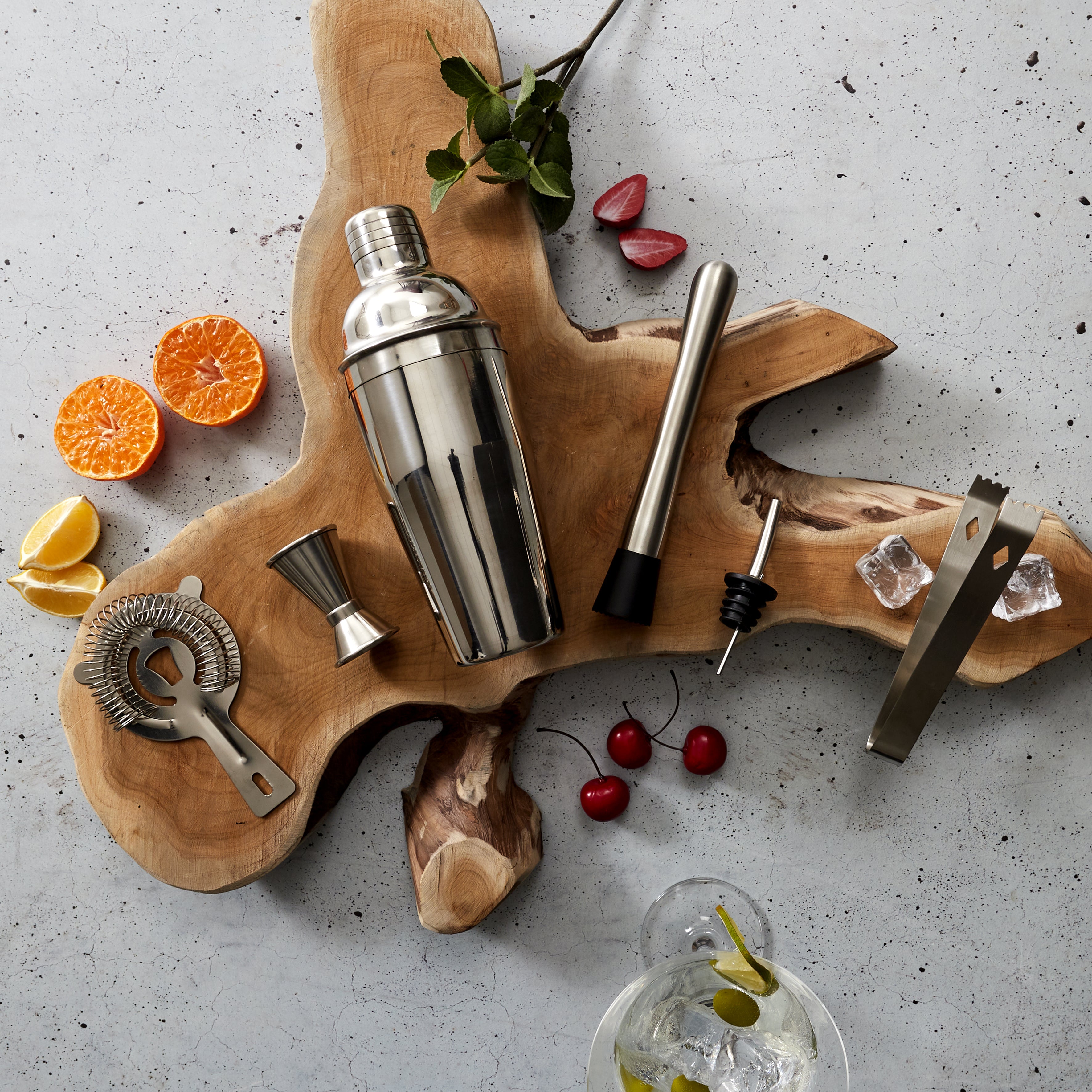 COFFRET A COCKTAIL SUPPORT BAMBOU