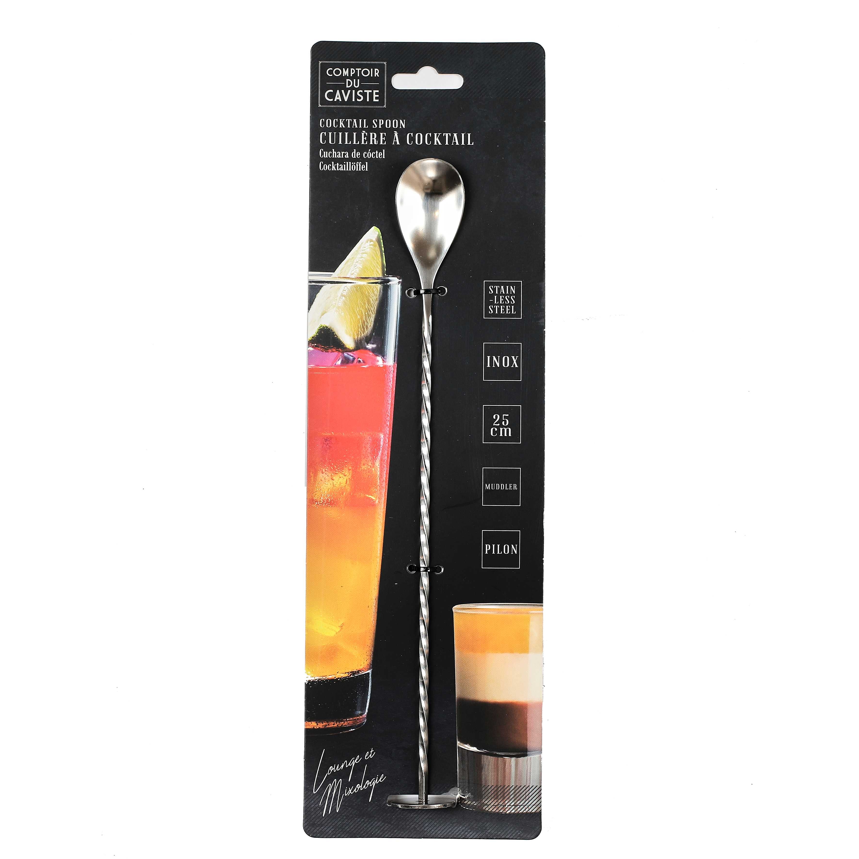 CUILLERE A COCKTAIL INOX 25CM