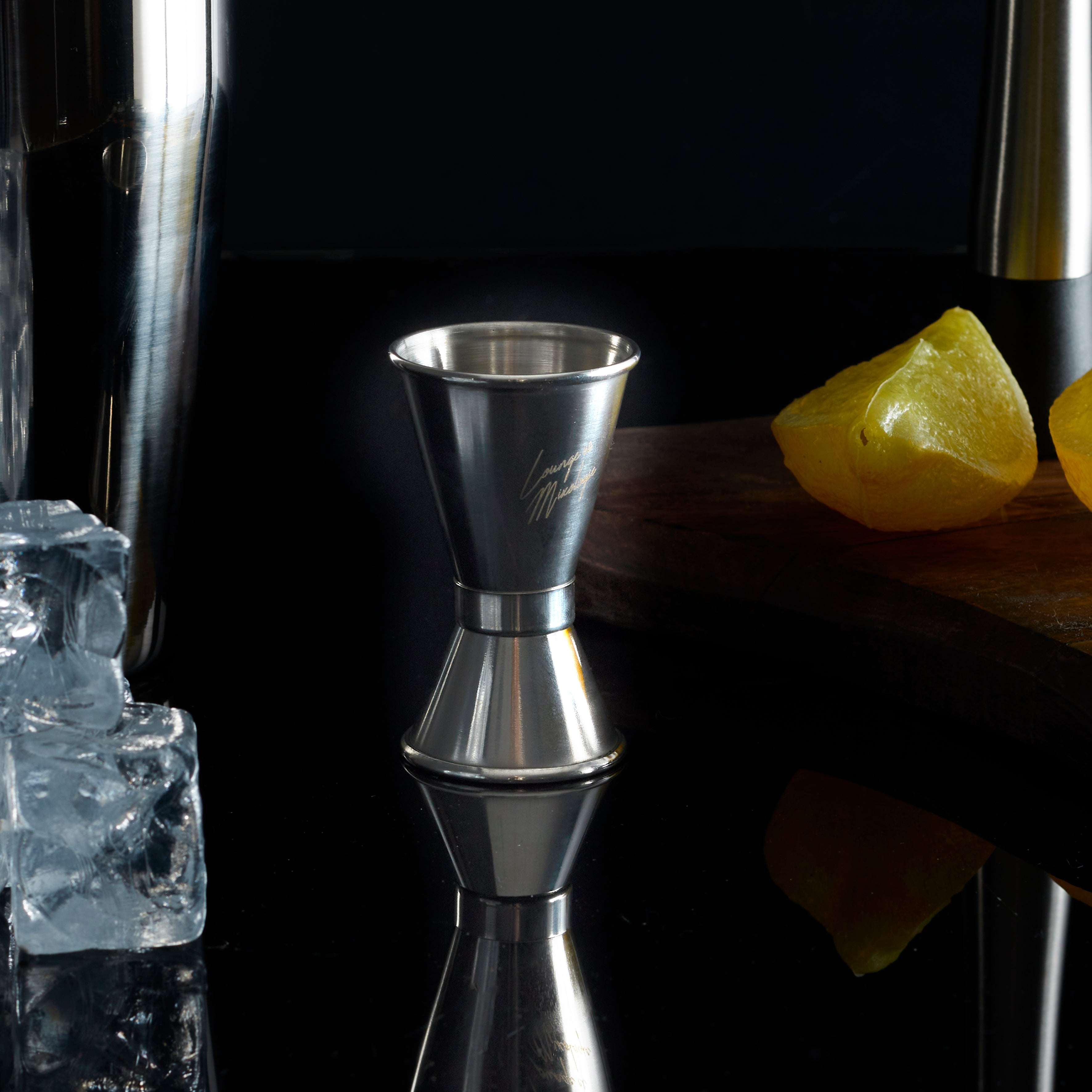 DOSEUR ALCOOL DOUBLE MESURE INOX 8CM