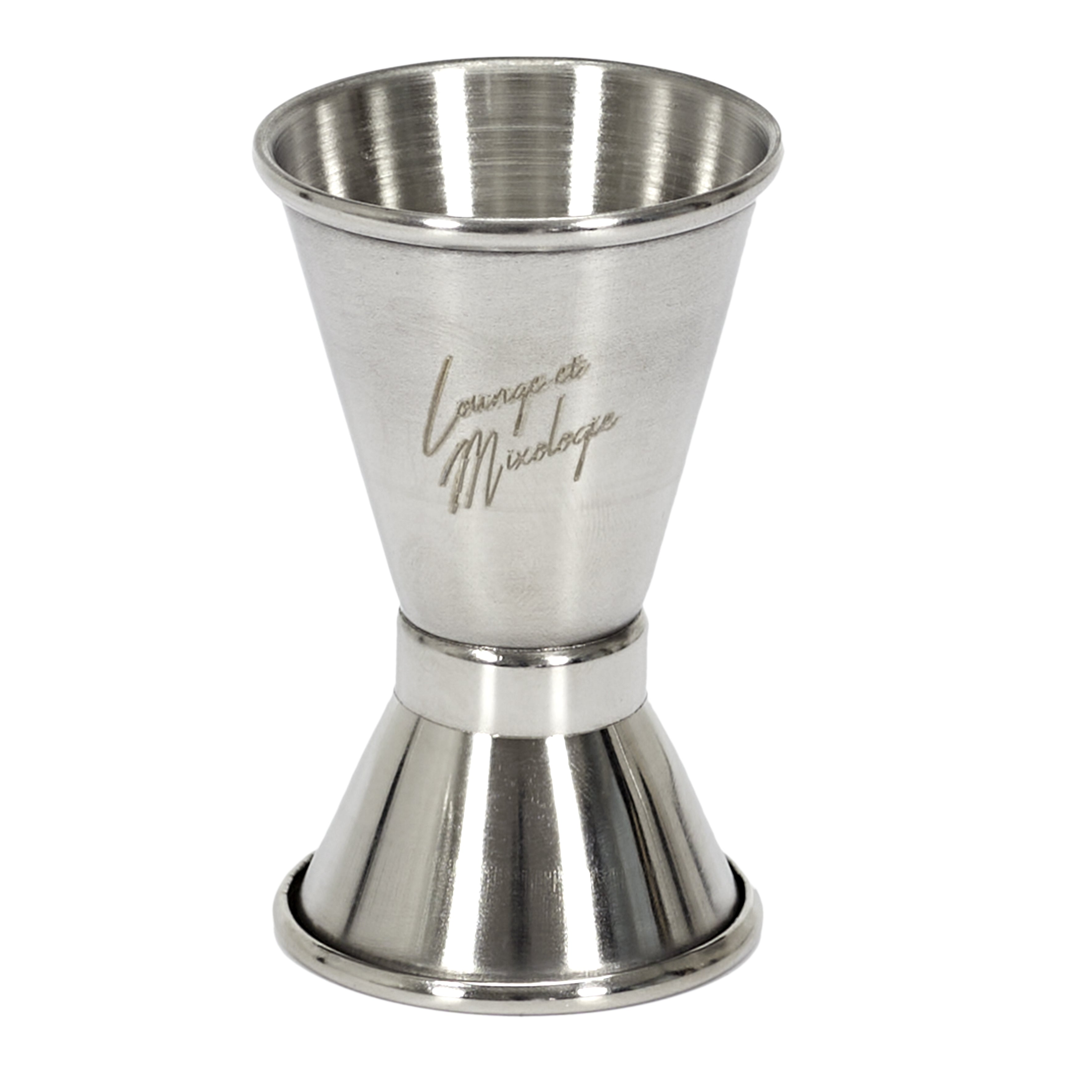 DOSEUR ALCOOL DOUBLE MESURE INOX 8CM