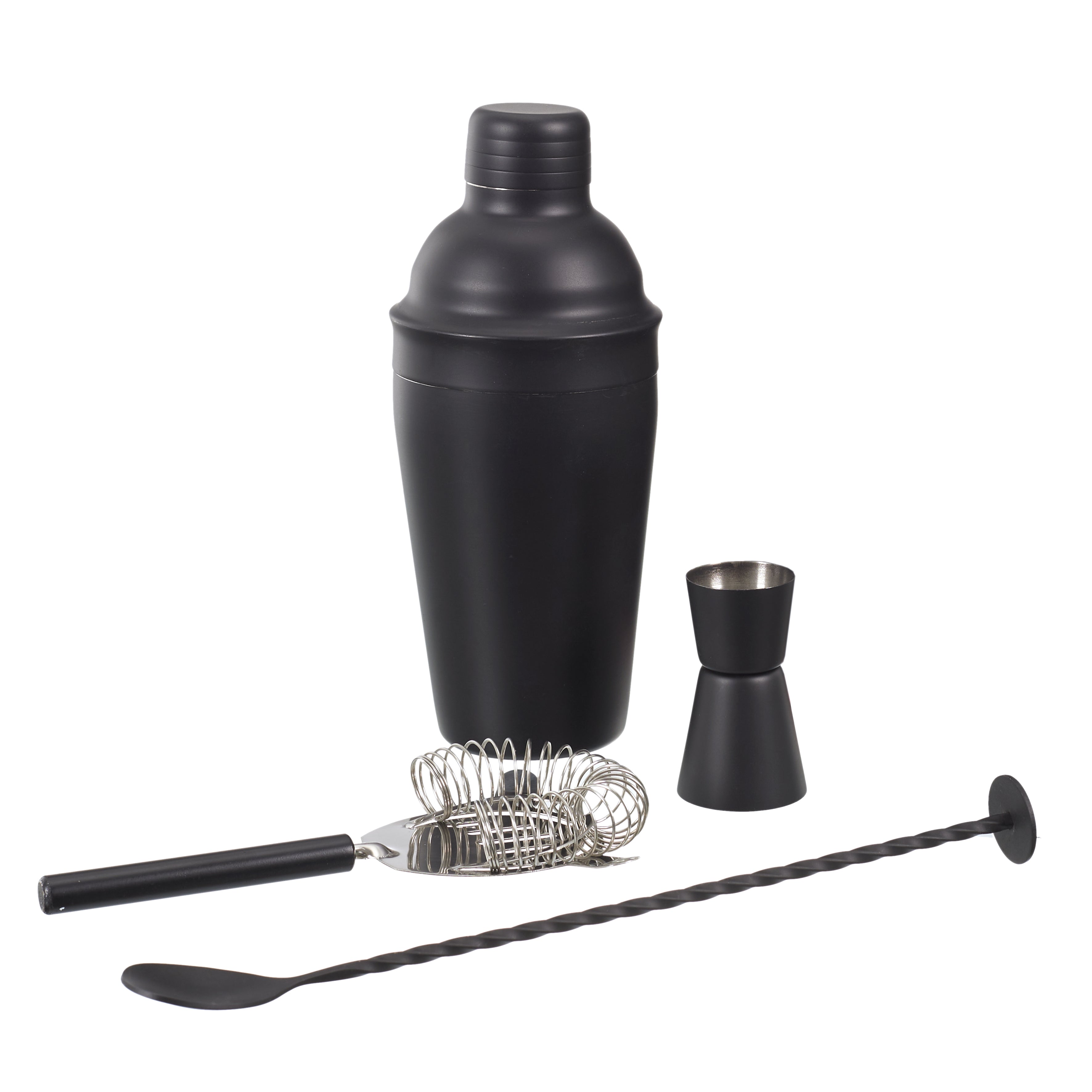 COFFRET A COCKTAIL 4 ACCESSOIRES NOIRS