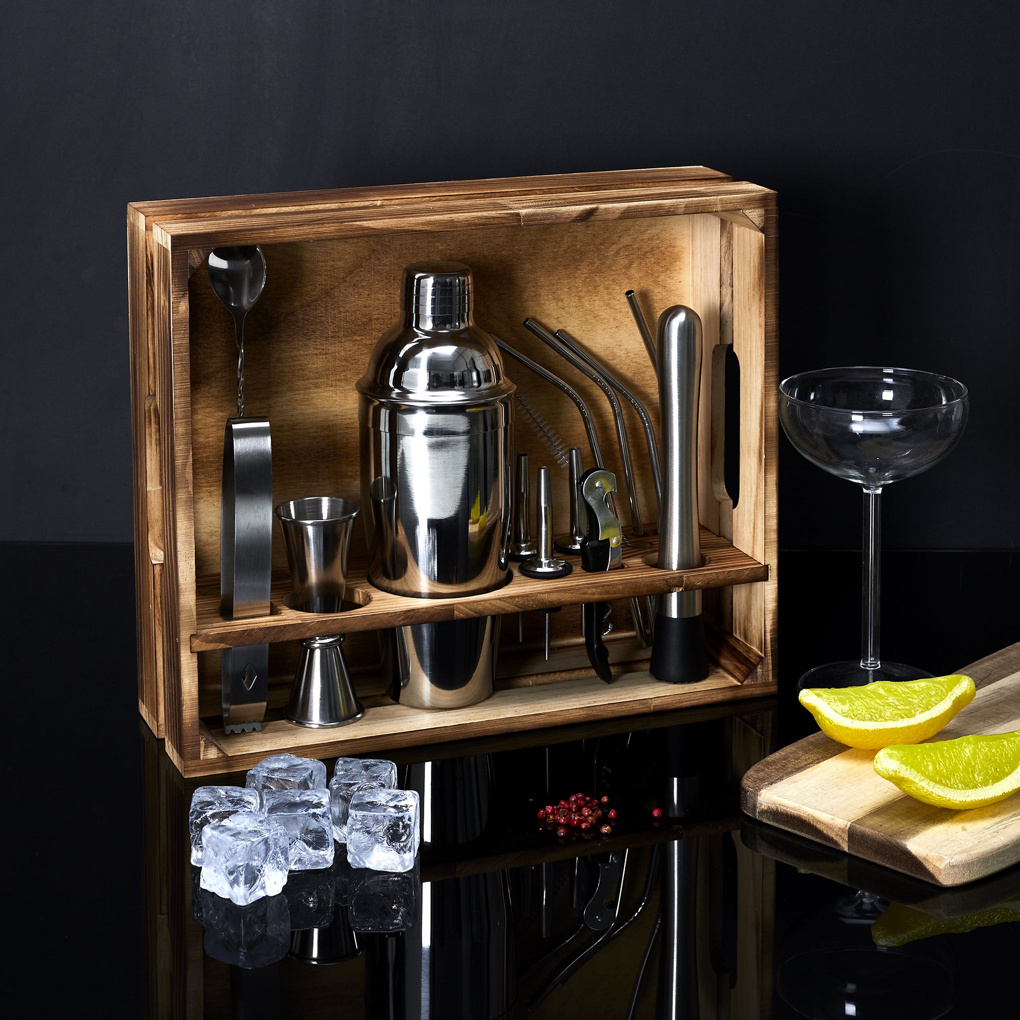 SET A COCKTAIL DE 16 ACCESSOIRES