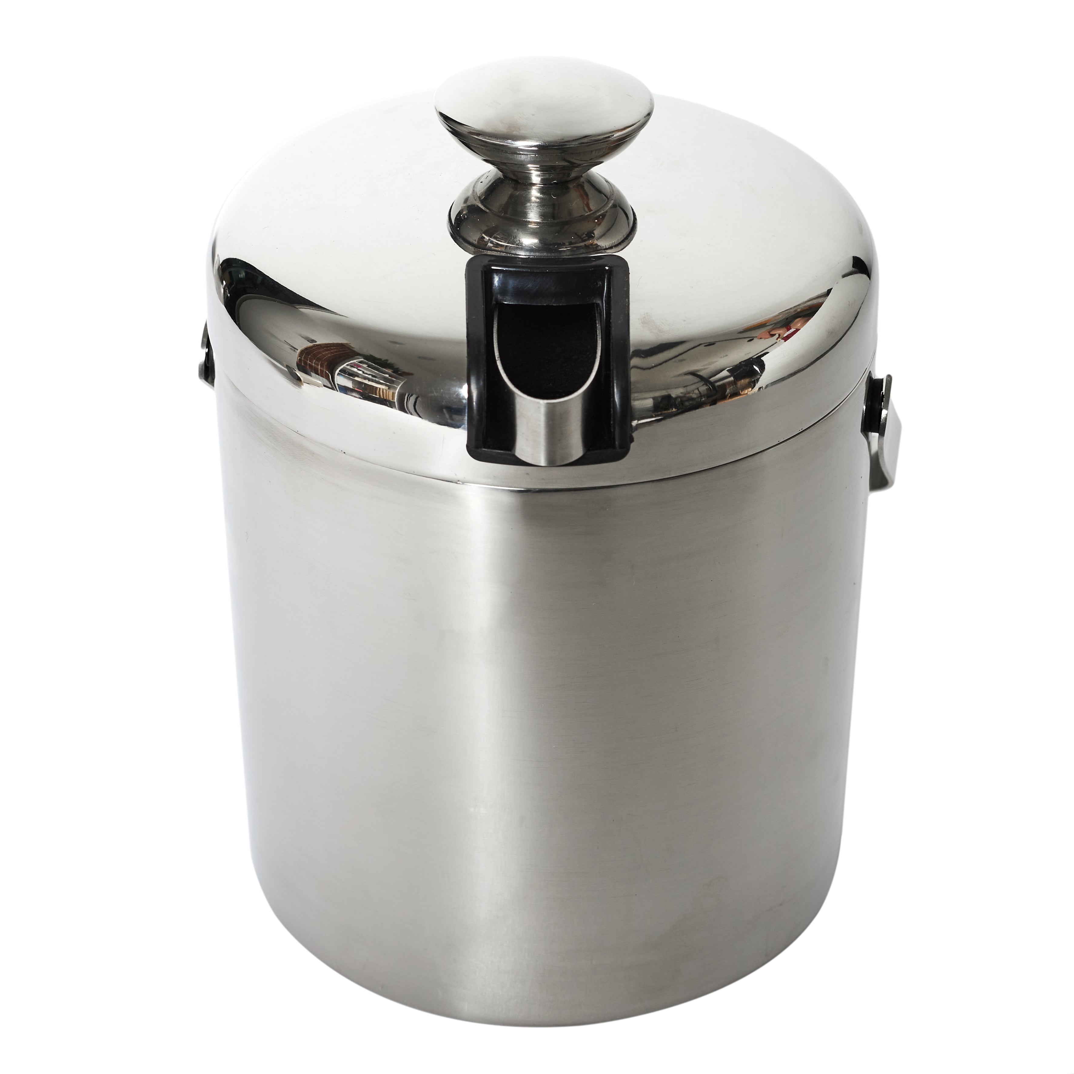 SEAU A GLACE METAL COUVERCLE ET PINCE 1.3L