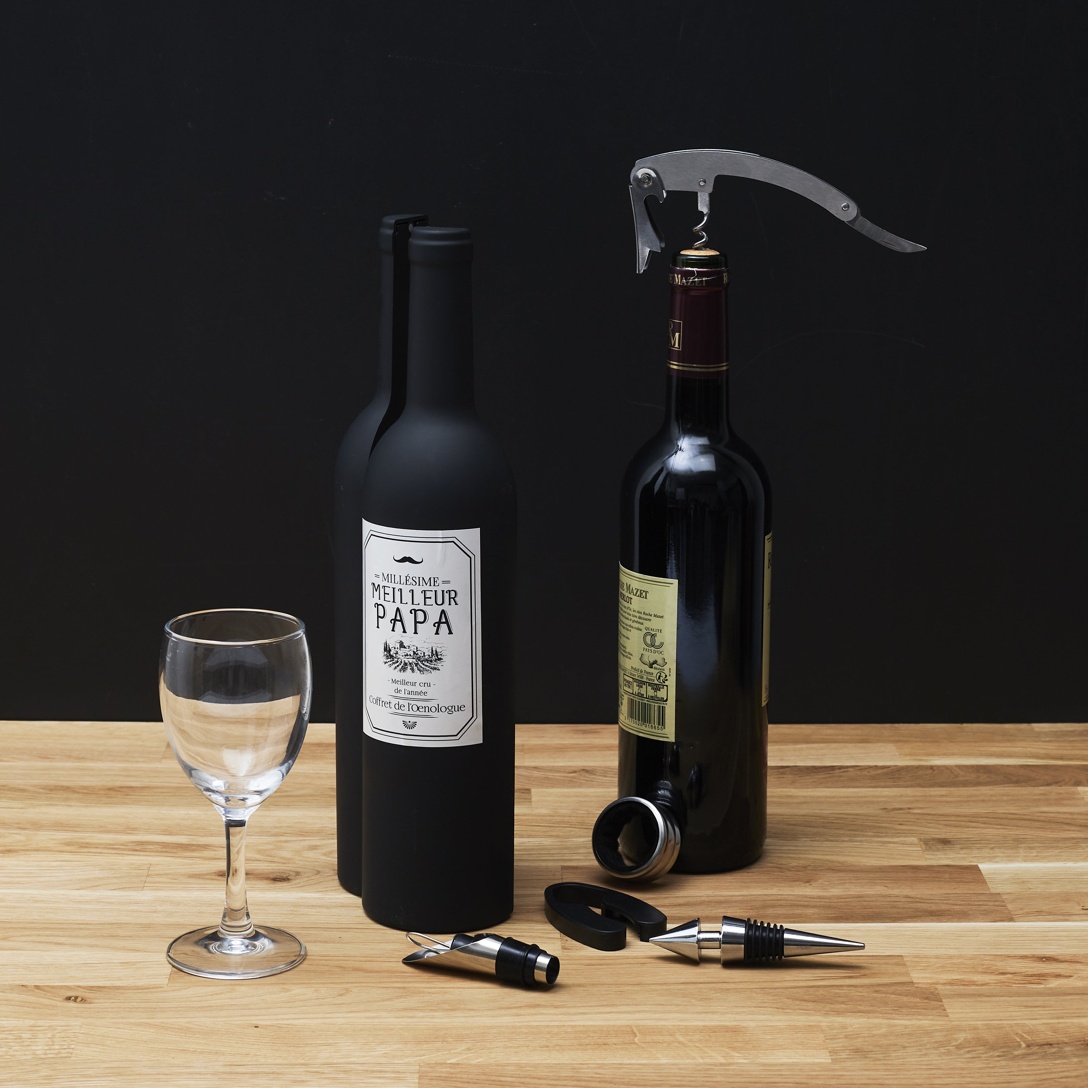 COFFRET A VIN 5 ACCESSOIRES
