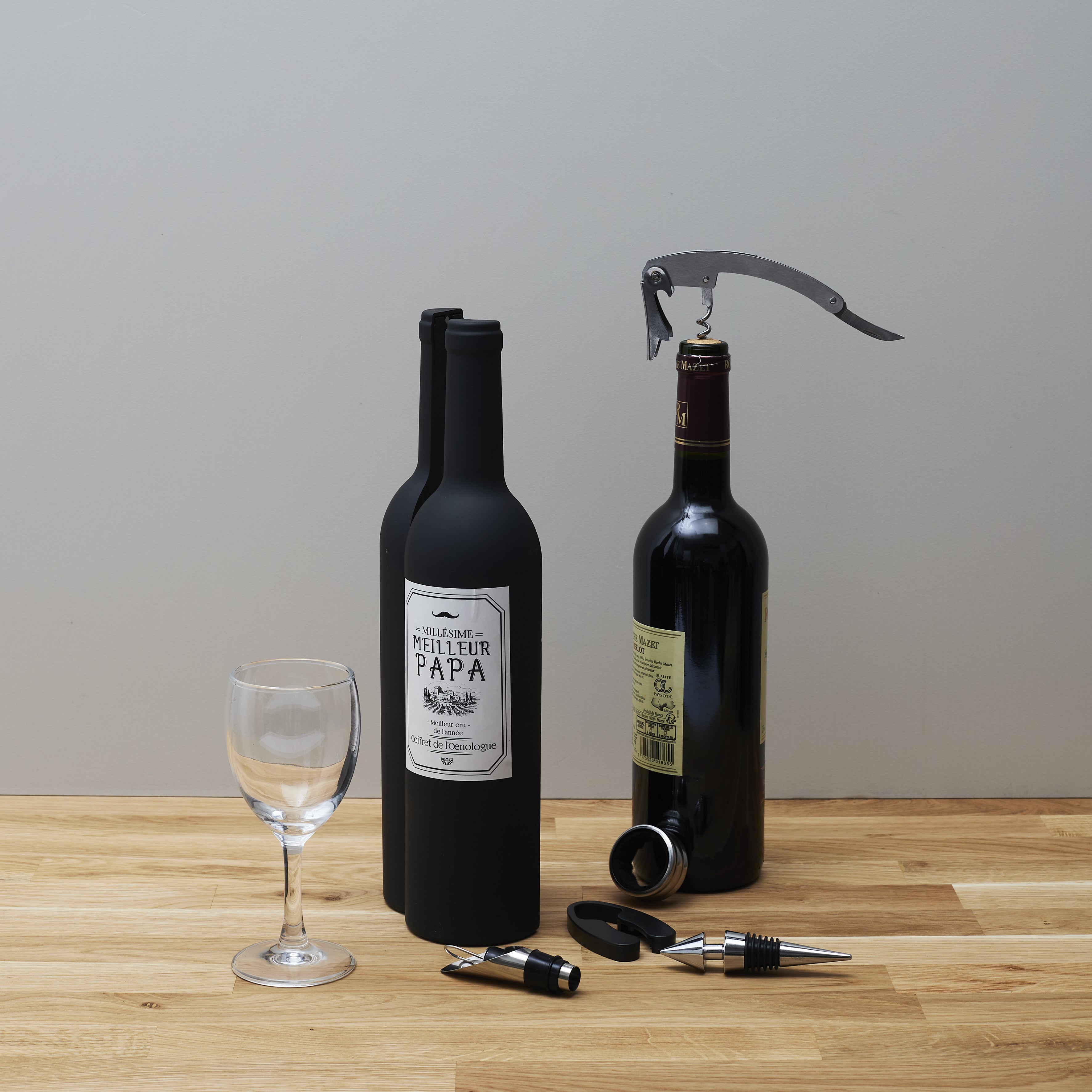 COFFRET A VIN 5 ACCESSOIRES