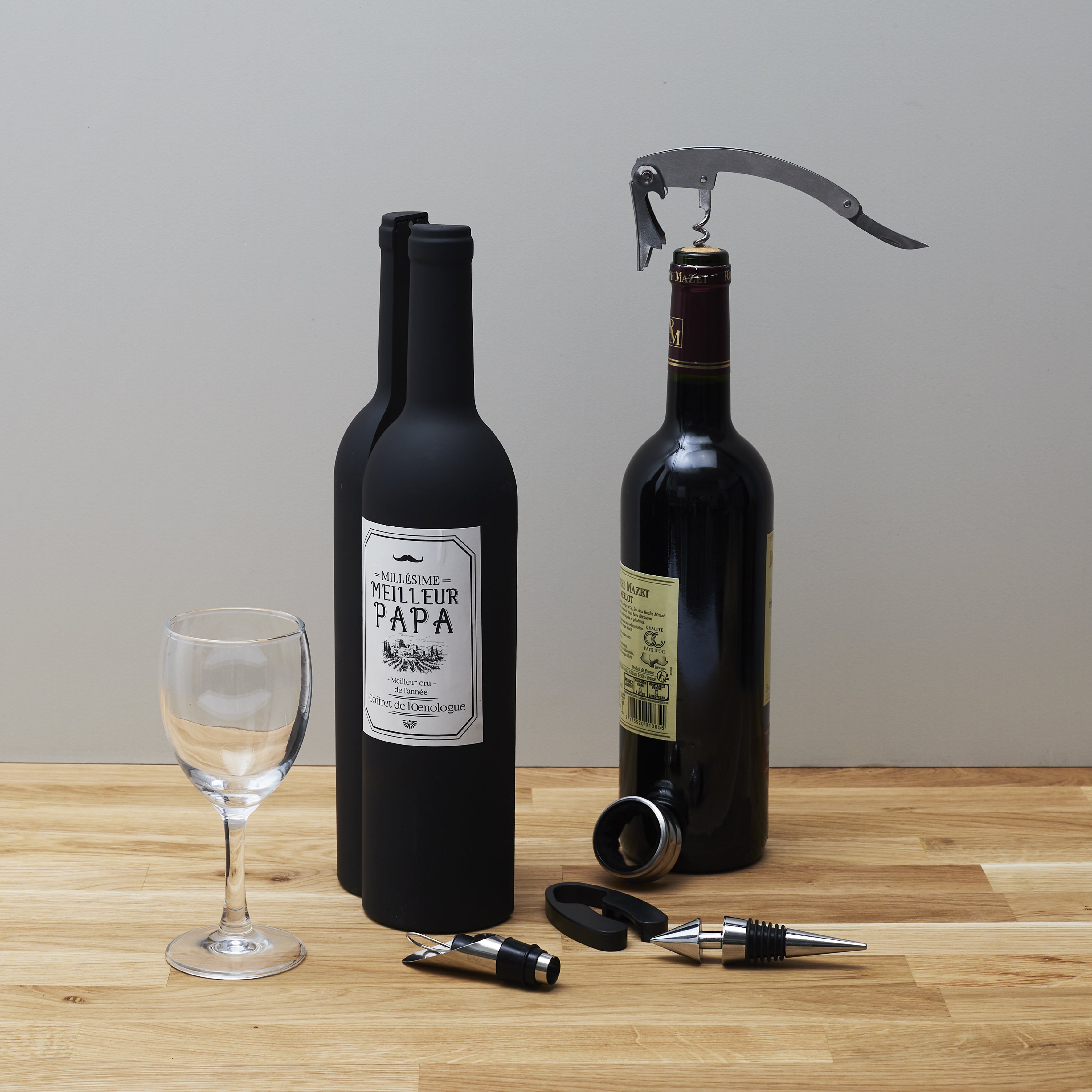 COFFRET A VIN 5 ACCESSOIRES