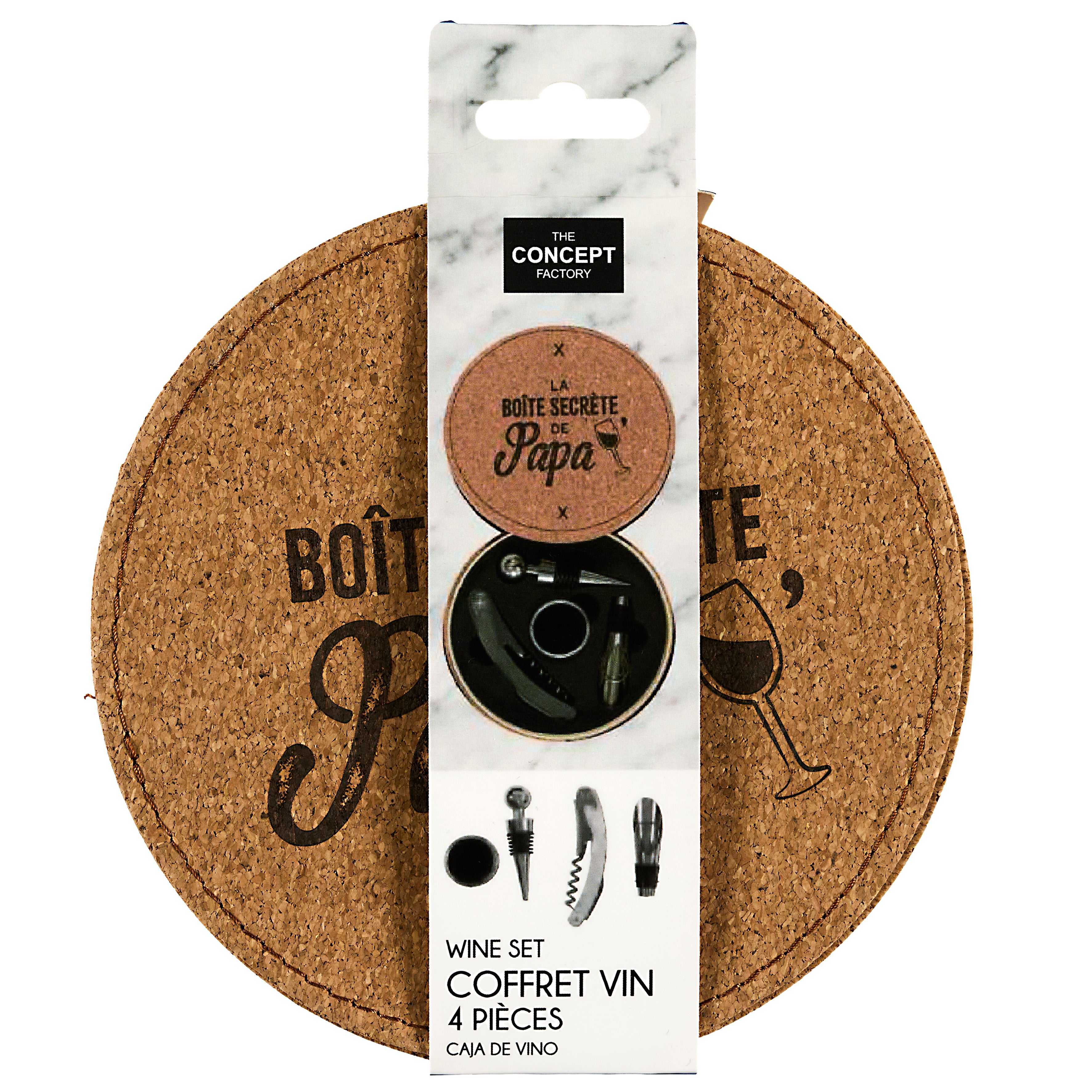 COFFRET A VIN 4 PIECES PAPA LIEGE
