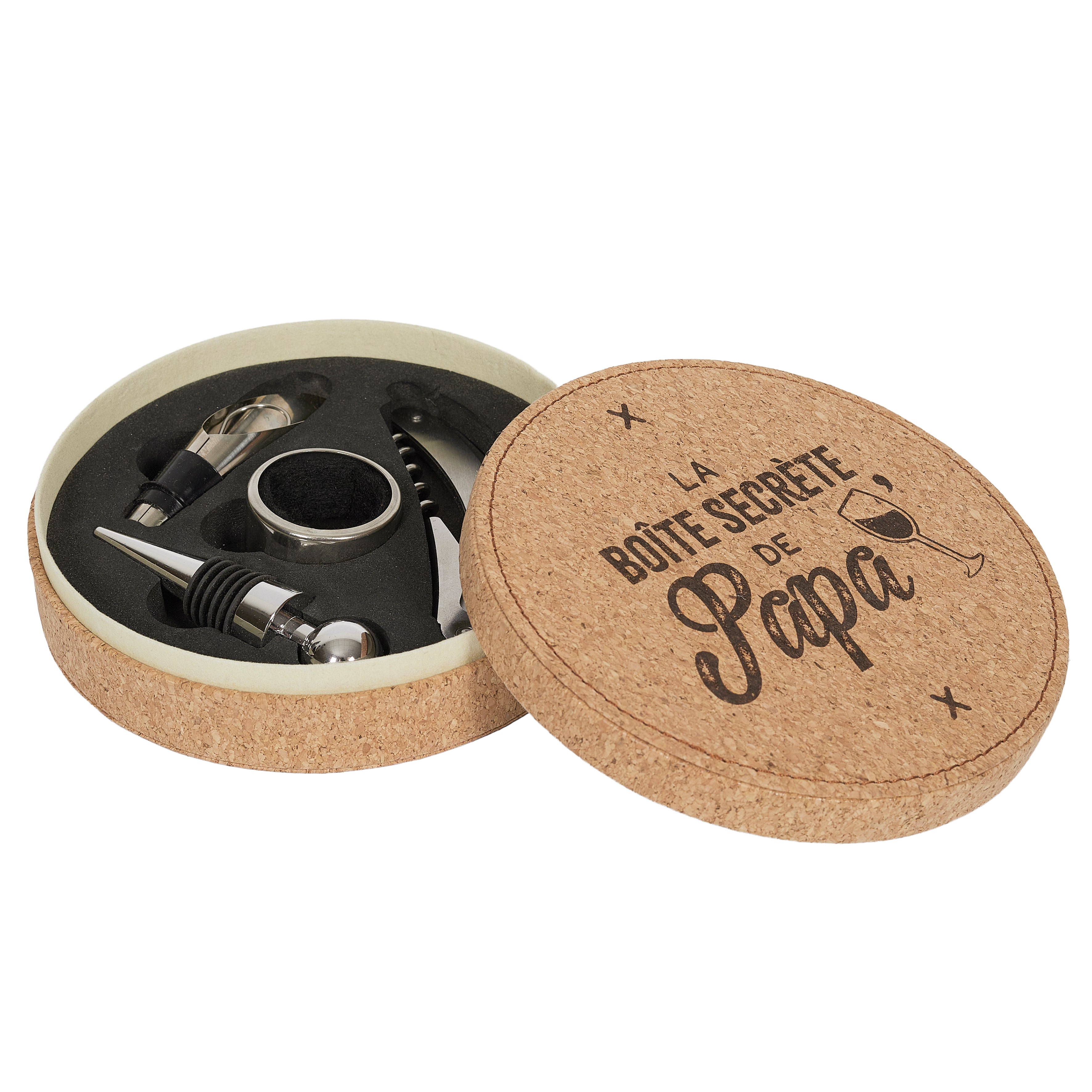 COFFRET A VIN 4 PIECES PAPA LIEGE