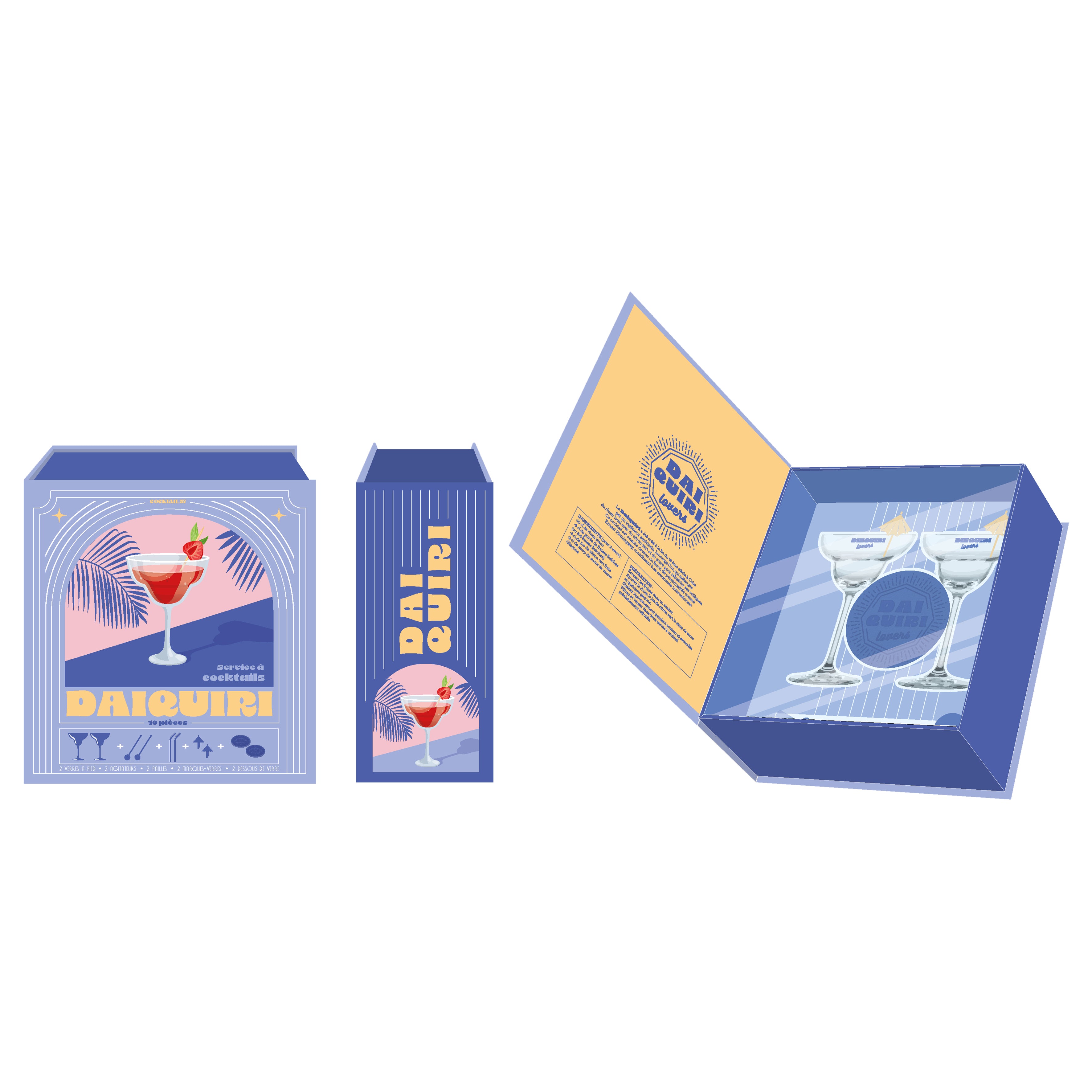 COFFRET COCKTAIL 10PCS DAIQUIRI
