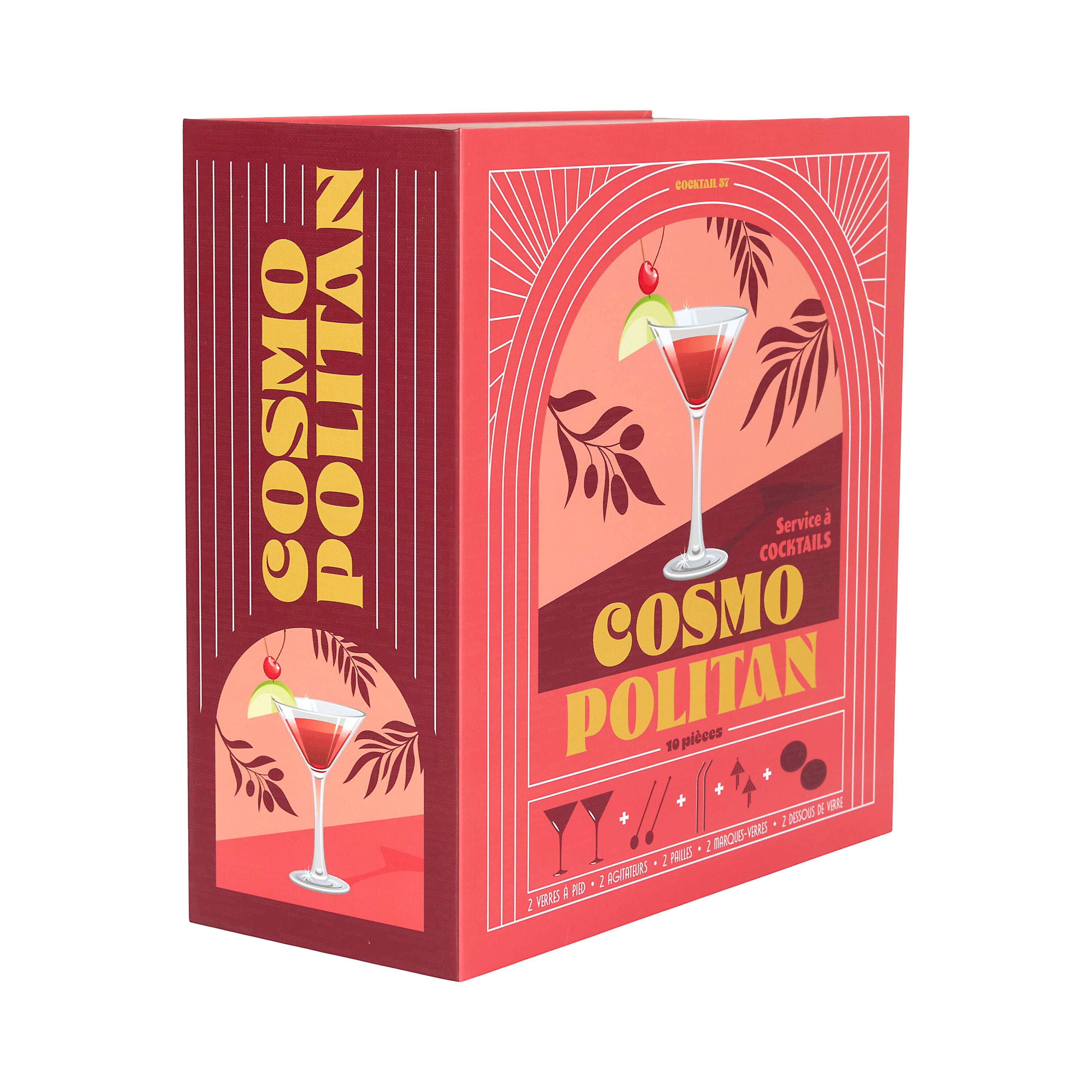 COFFRET COCKTAIL 10PCS COSMOPOLITAIN