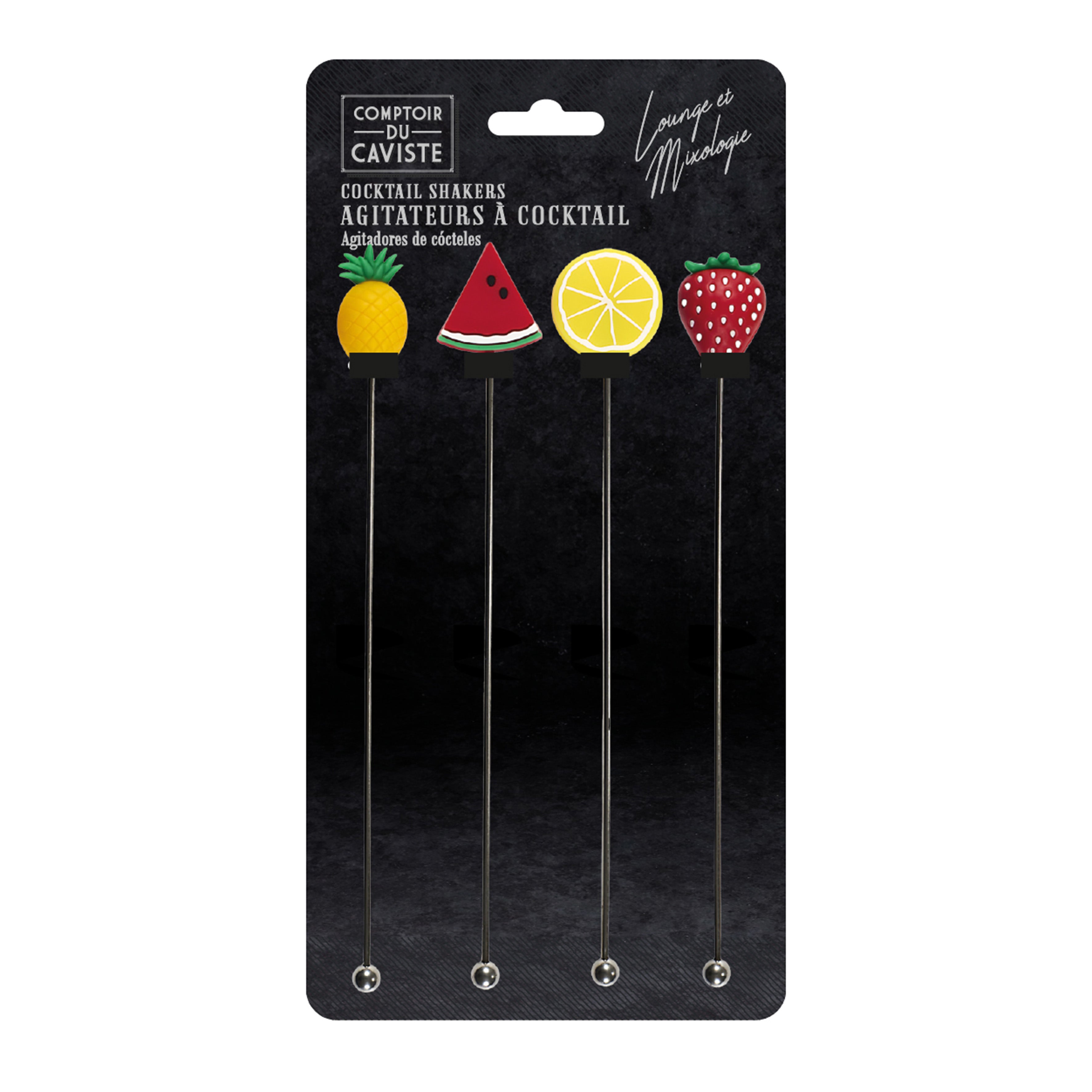 AGITATEUR A COCKTAIL X4 FRUITS