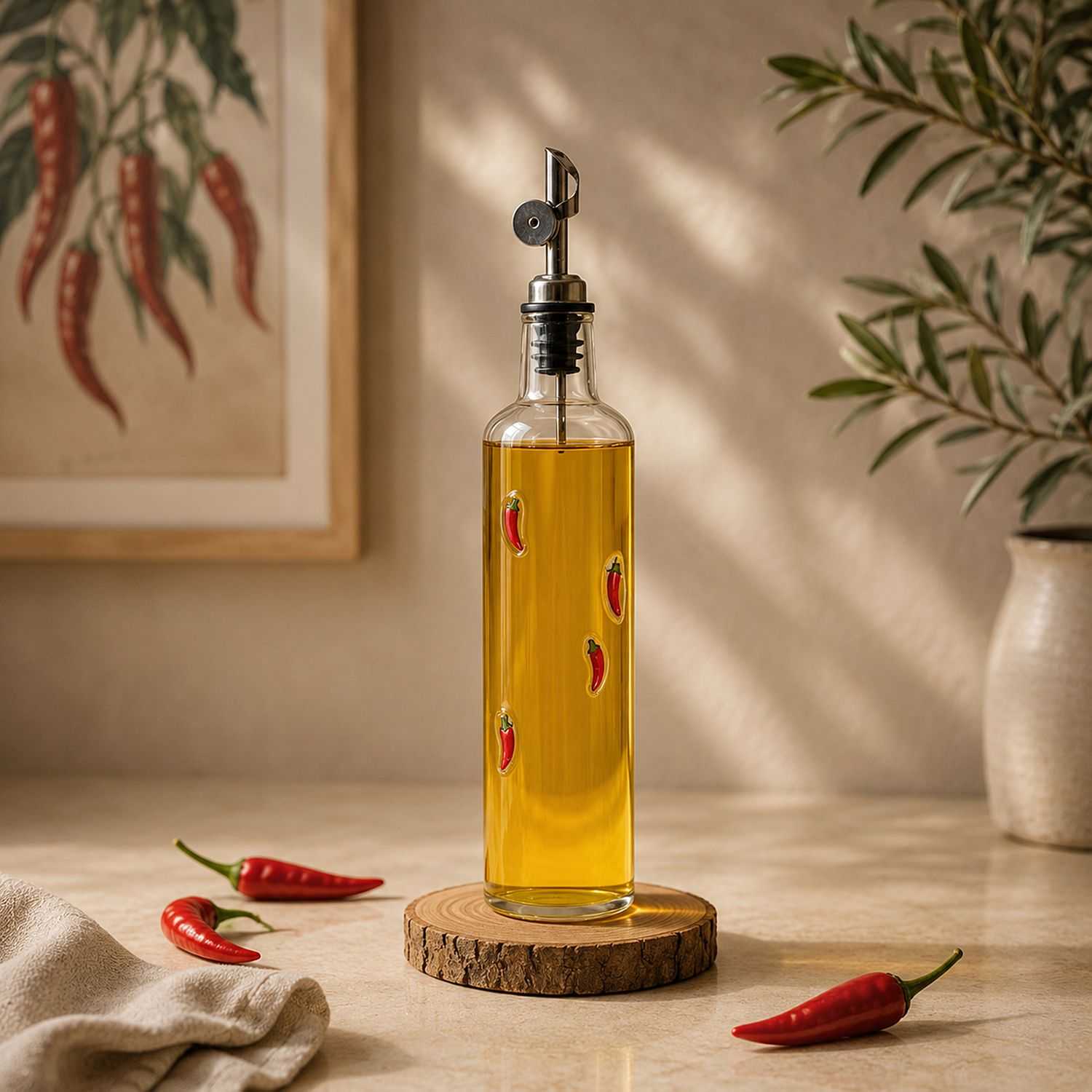 HUILIER AVEC BEC VERSEUR DESIGN PIMENT 50CL