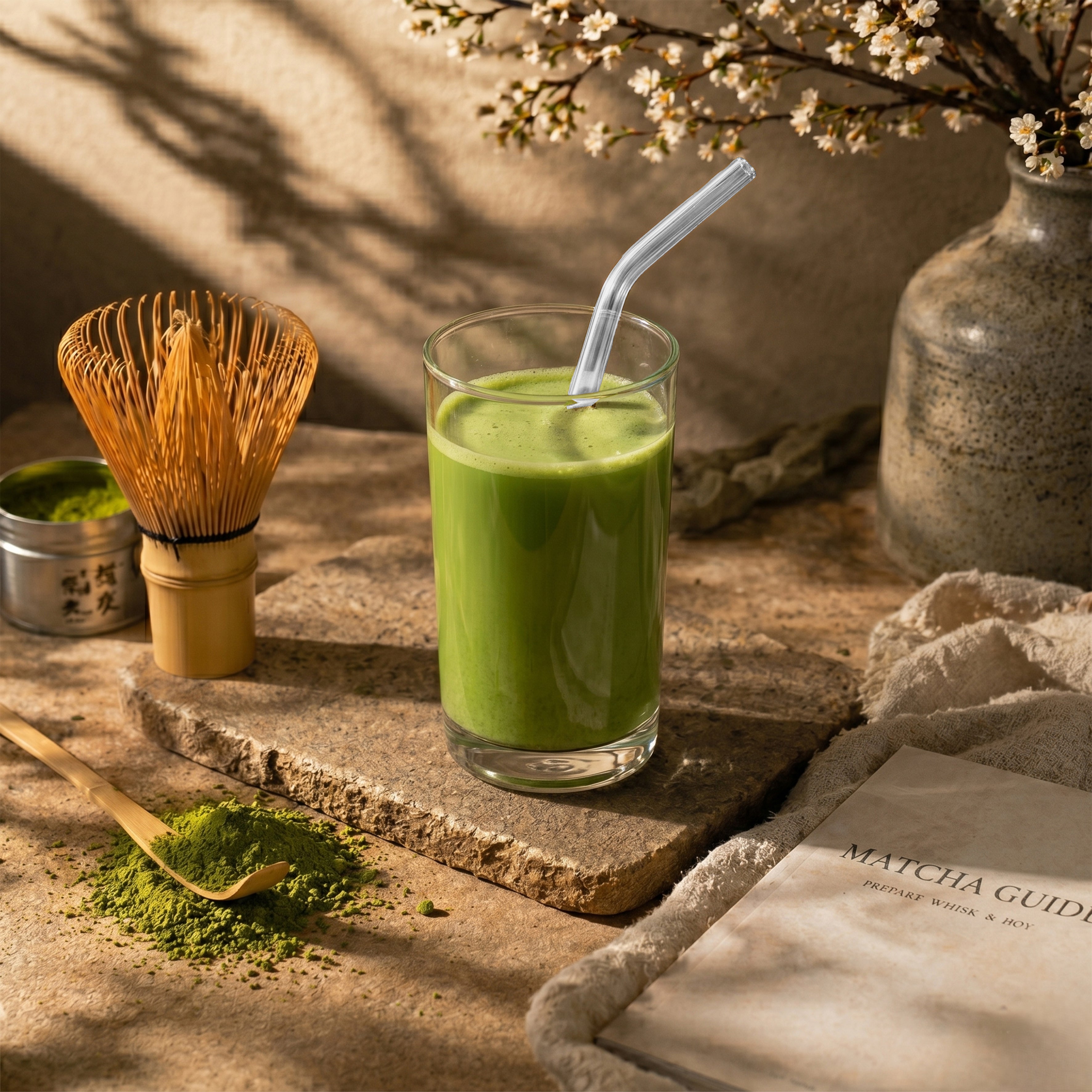 PAILLE EN VERRE X4 MATCHA LOVER
