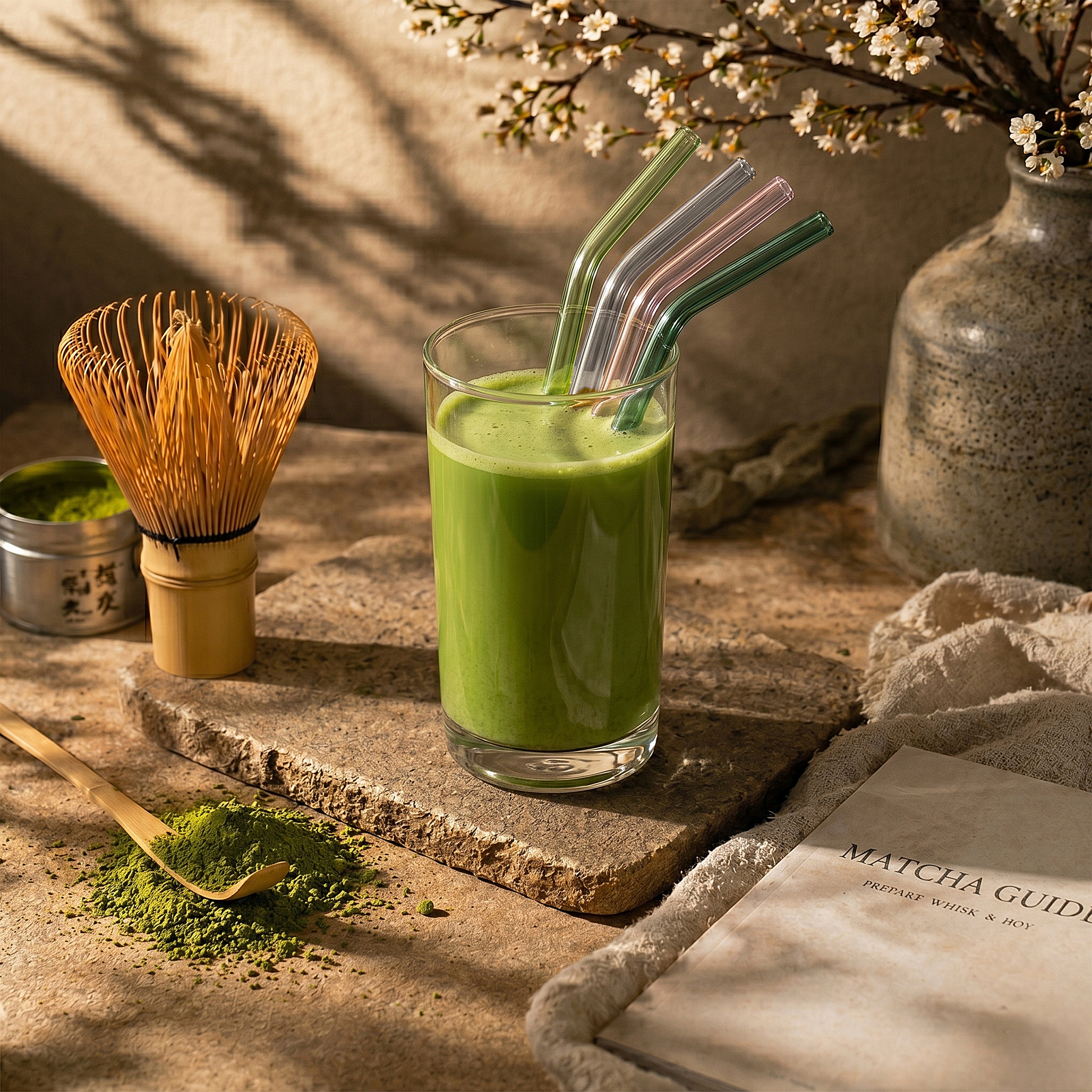 PAILLE EN VERRE X4 MATCHA LOVER