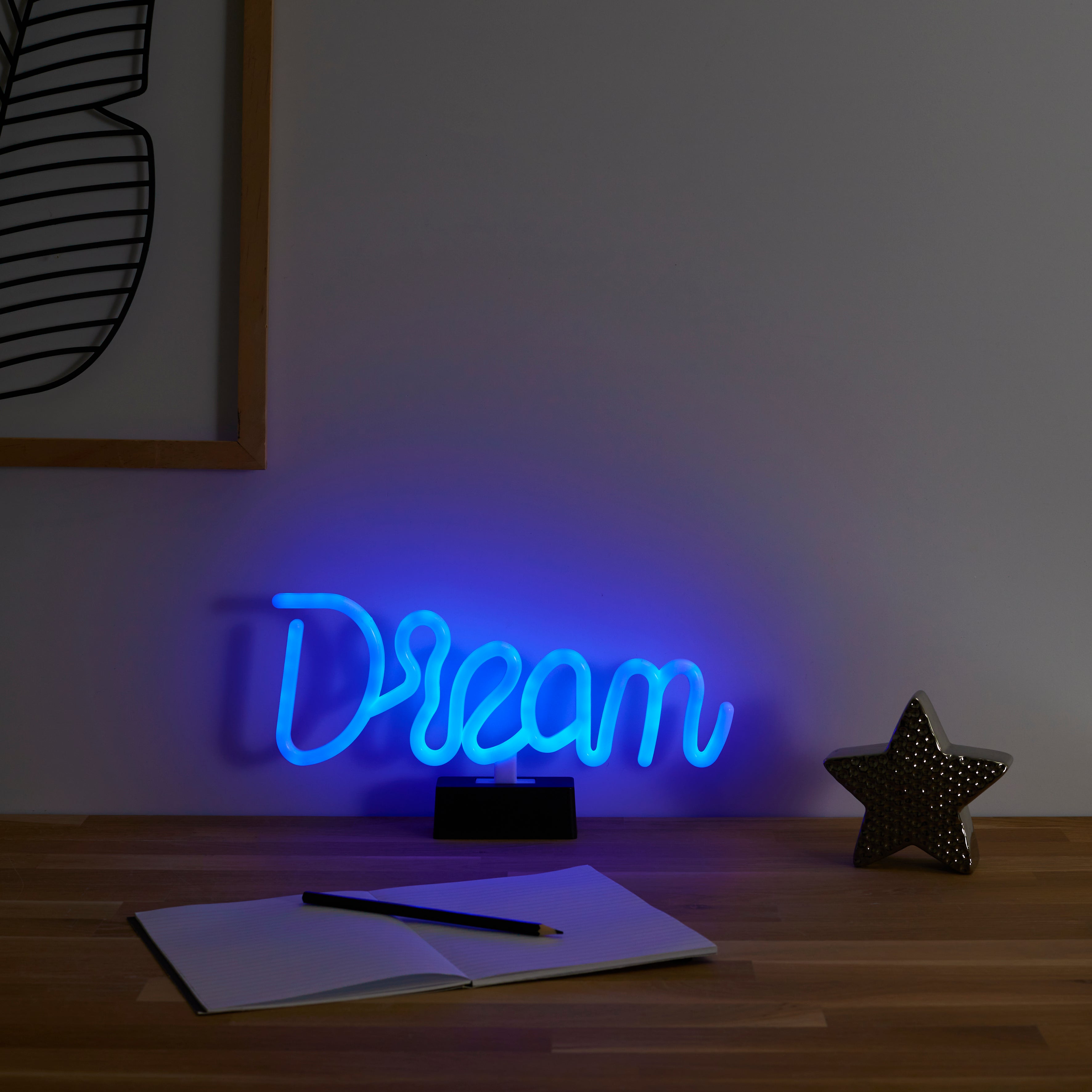LAMPE LED EFFET NEON DREAM A PILES
