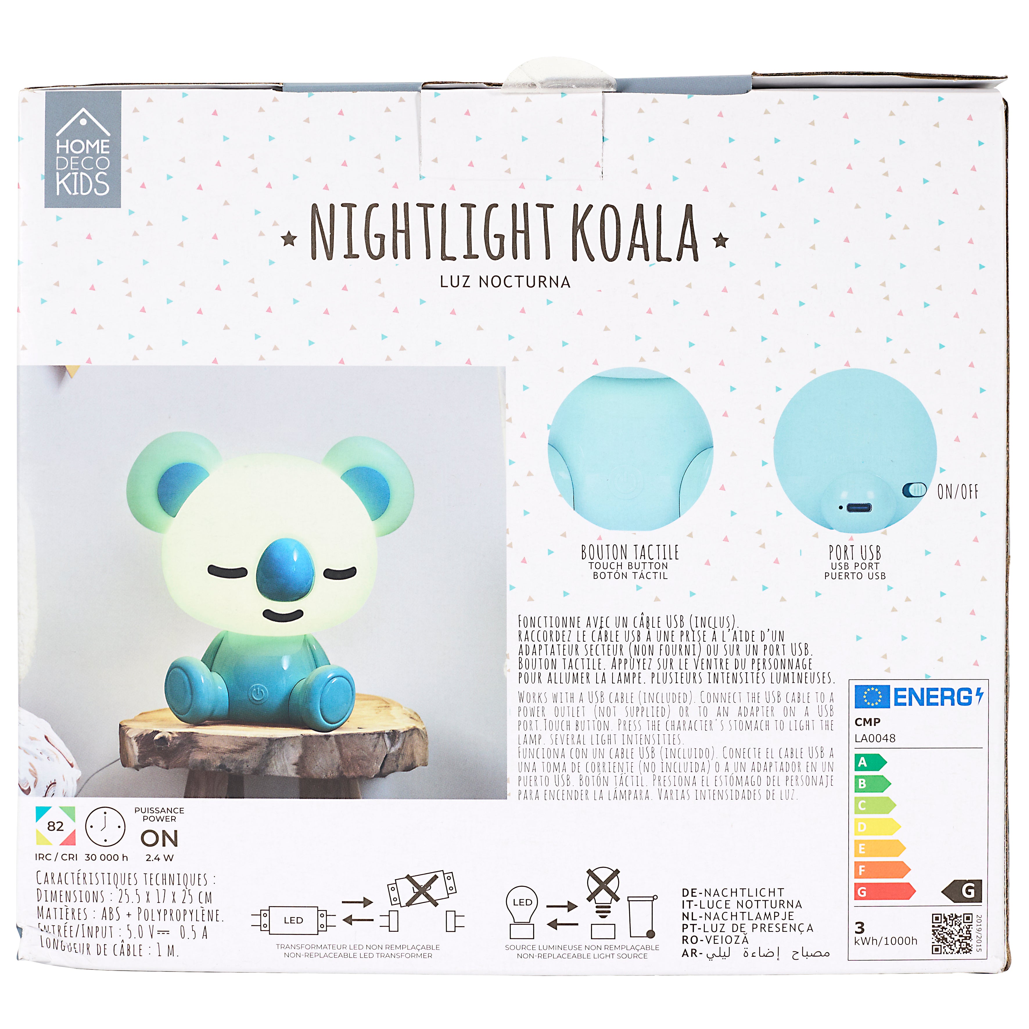 LAMPE VEILLEUSE KOALA USB