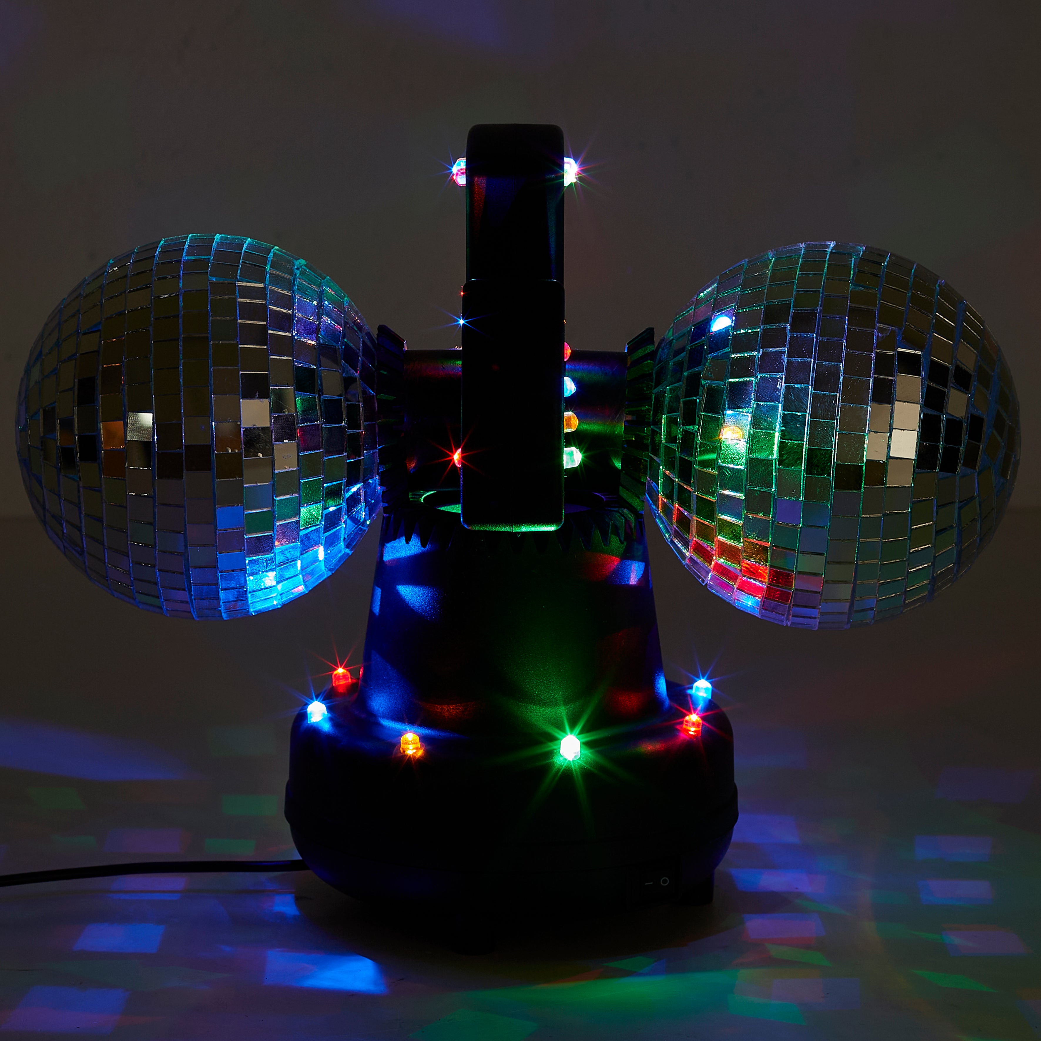 LAMPE BOULE DISCO DOUBLE USB