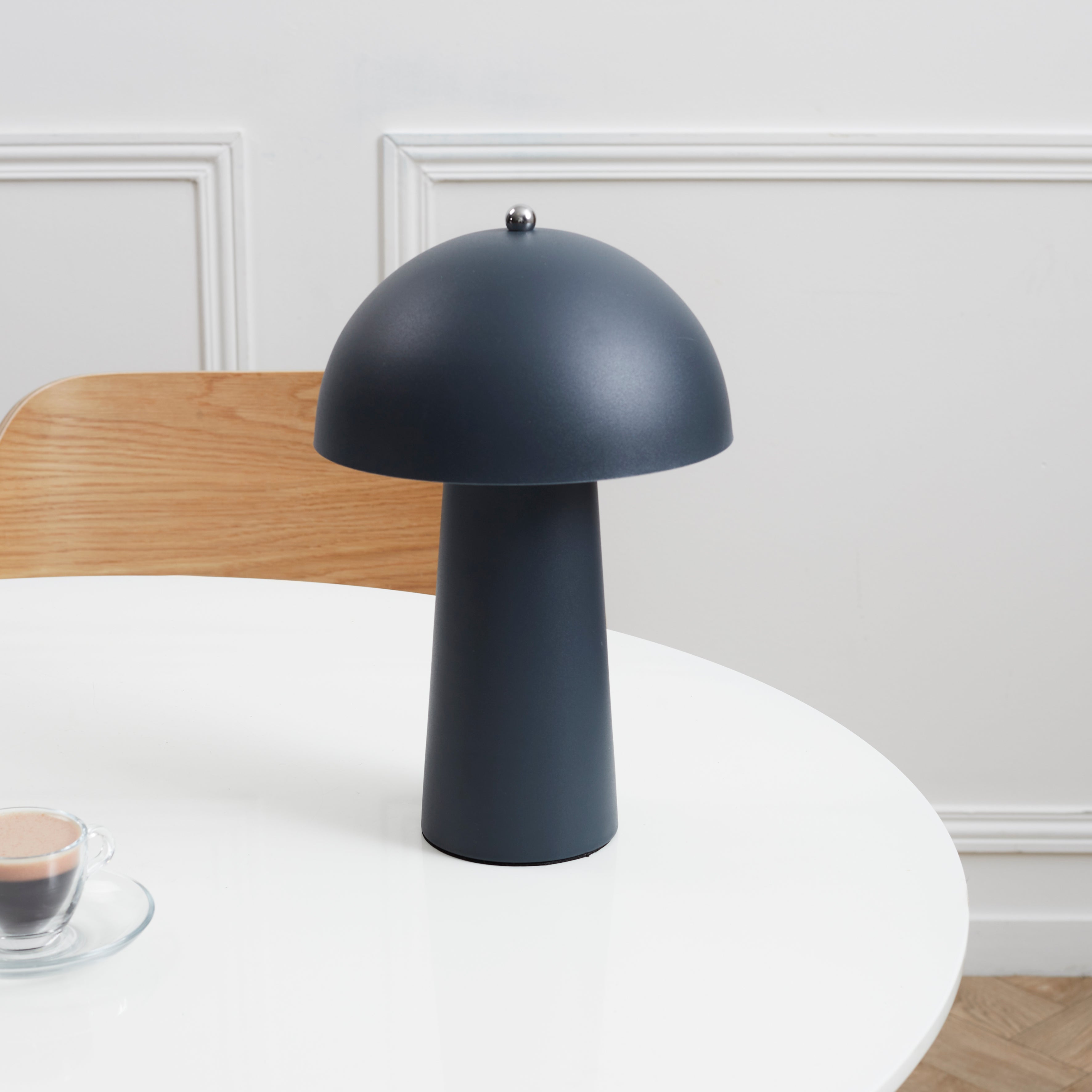 LAMPE DE TABLE CHAMPIGNON GRIS