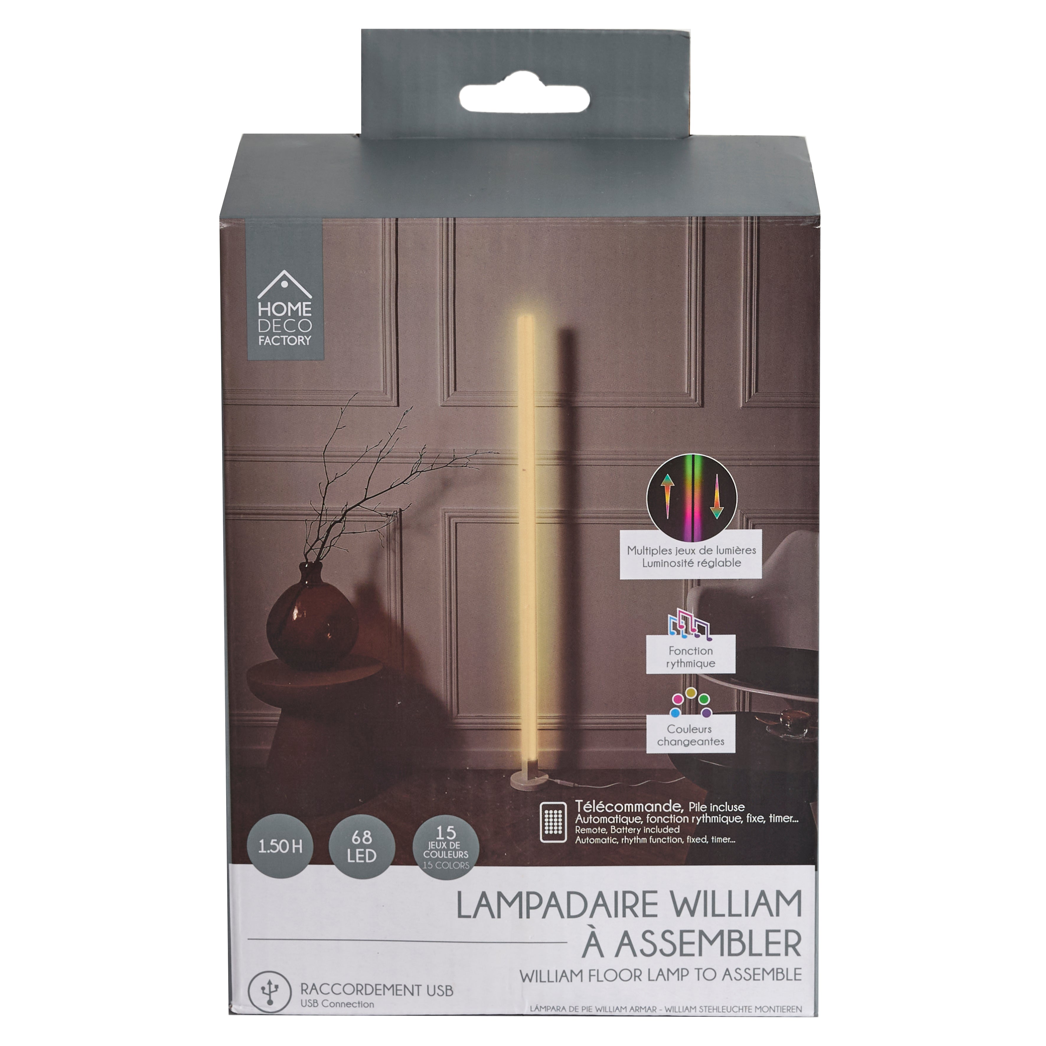 TUBE LED 151CM AVEC TELECOMMANDE A MONTER