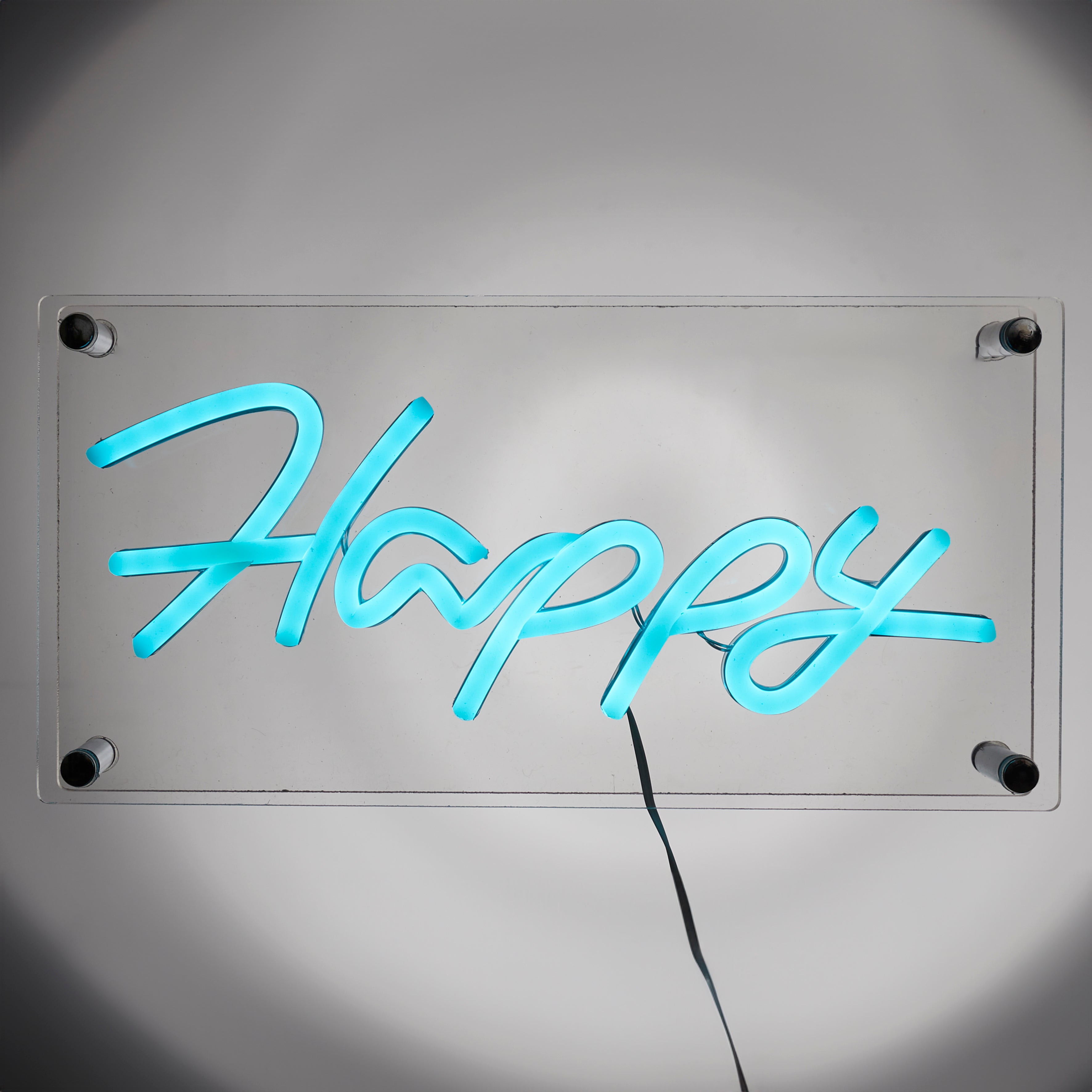 LAMPE ACRYLIQUE EFFET NEON HAPPY