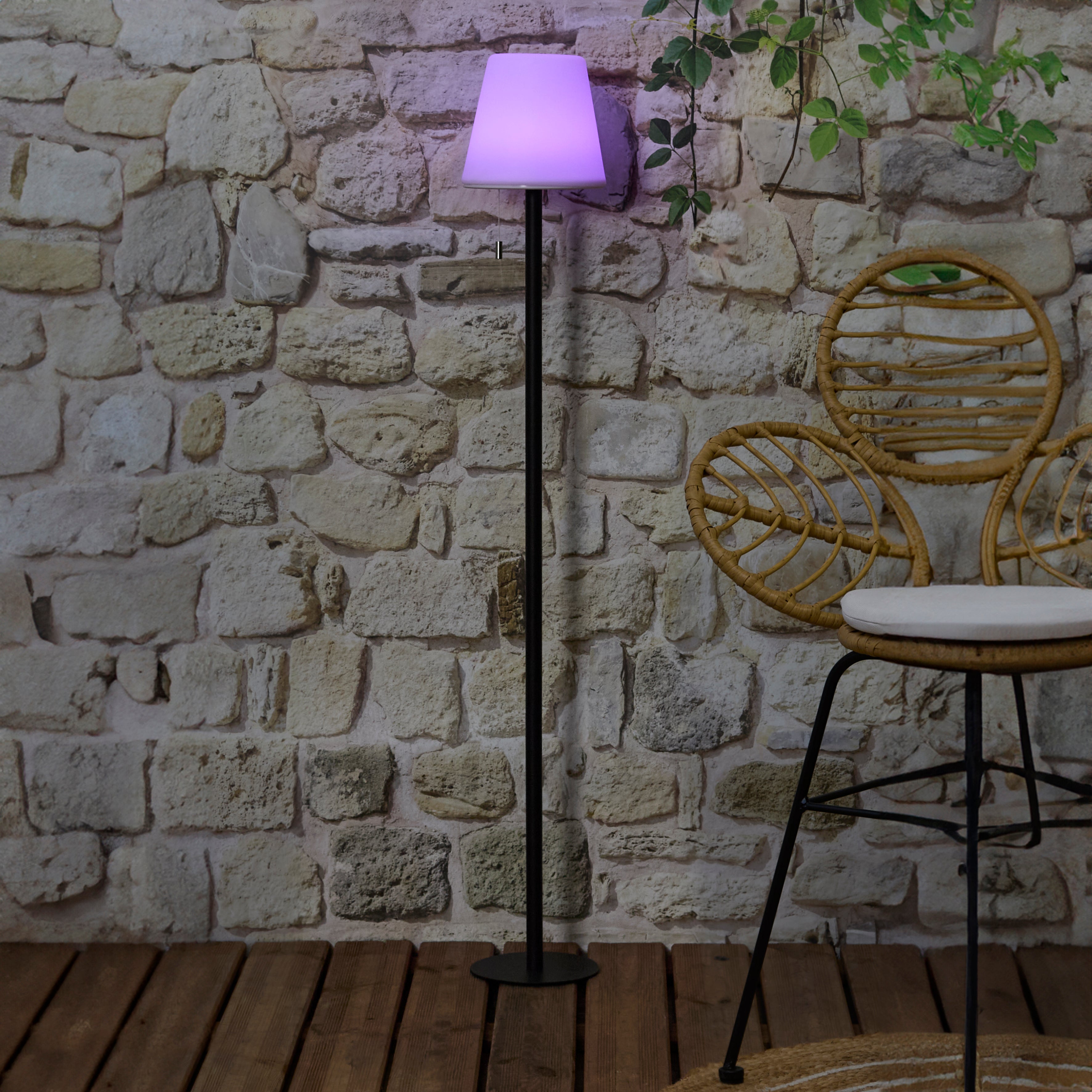 LAMPADAIRE RECHARGEABLE RGB H1M60