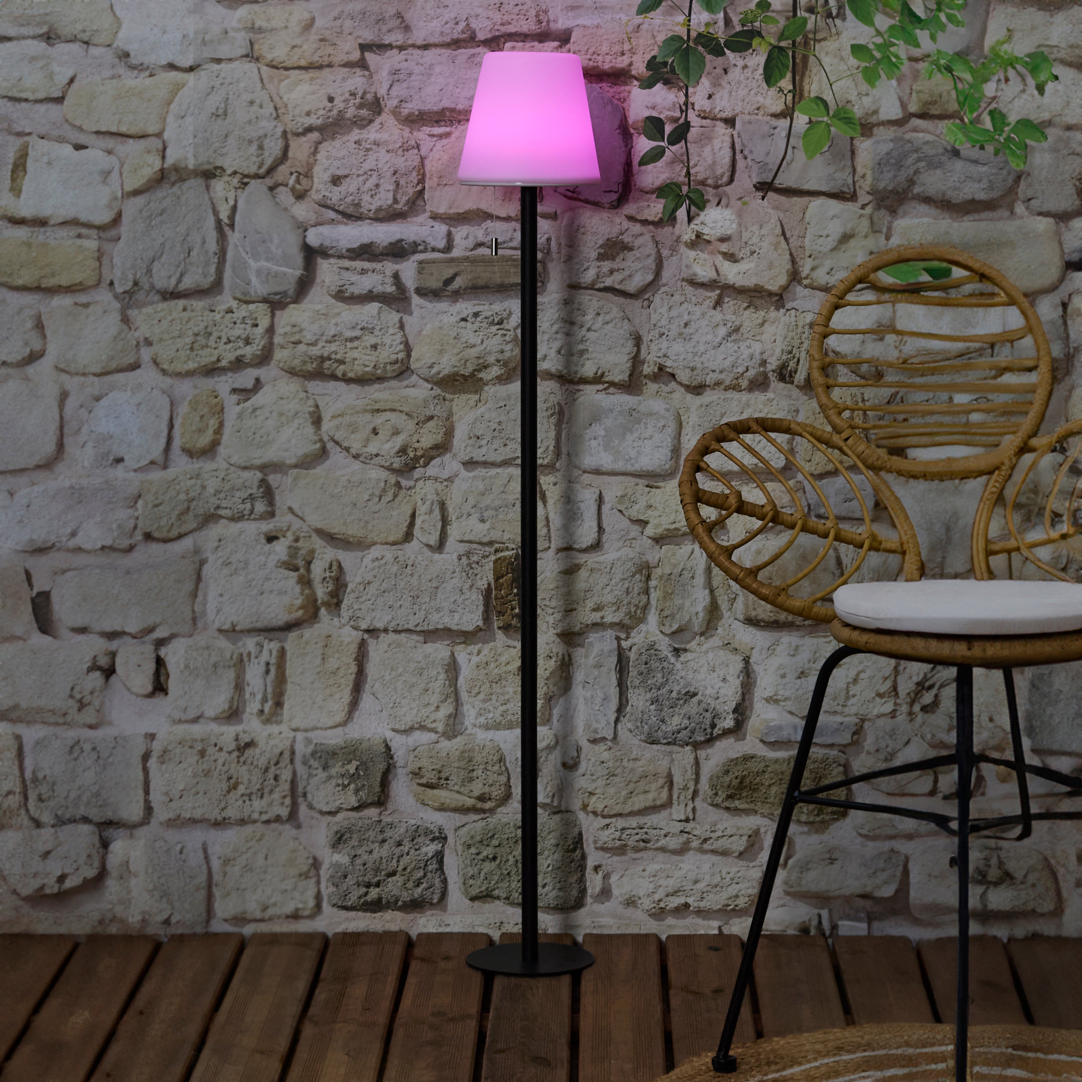 LAMPADAIRE RECHARGEABLE RGB H1M60