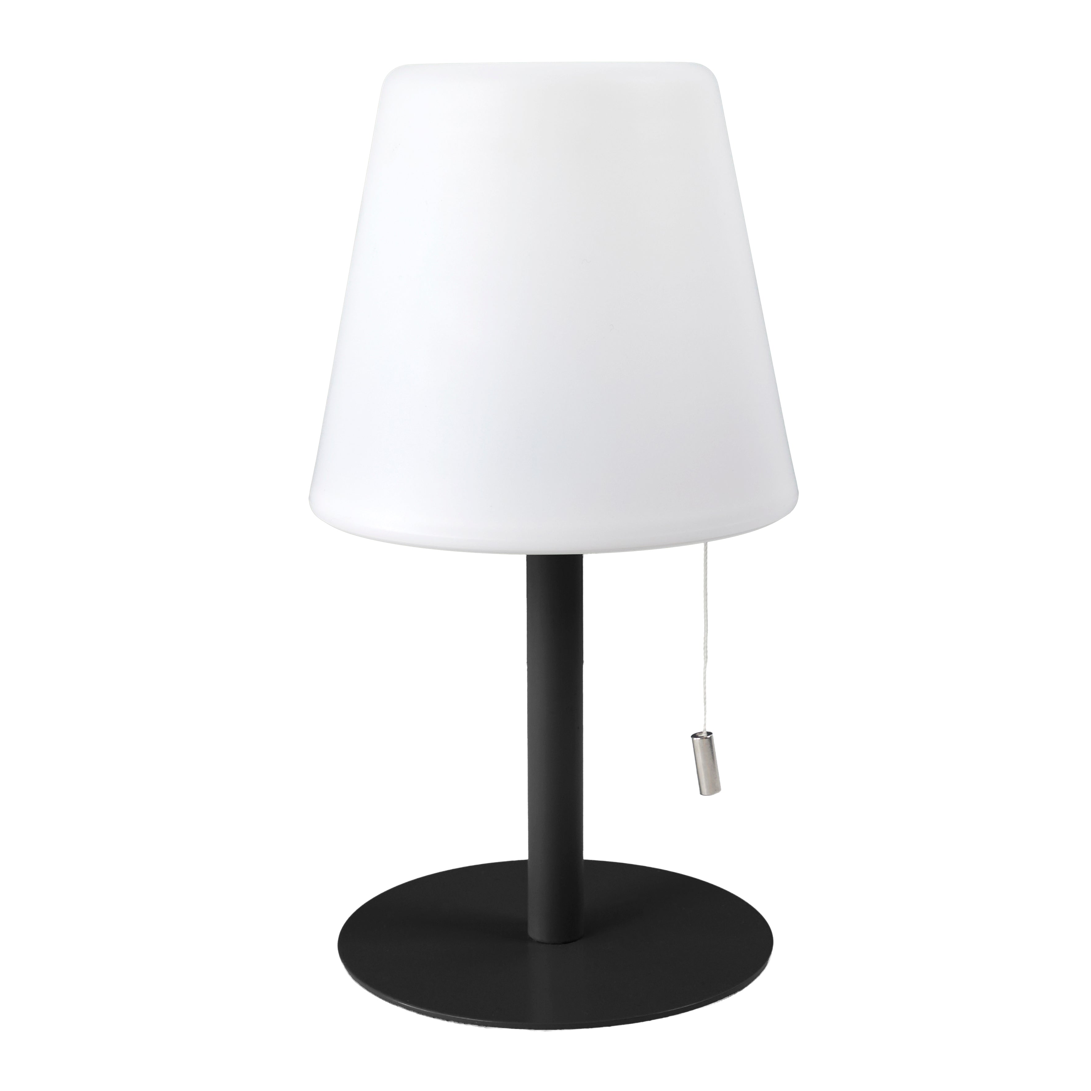 LAMPE DE TABLE RECHARGEABLE IP44 GRIS H30CM