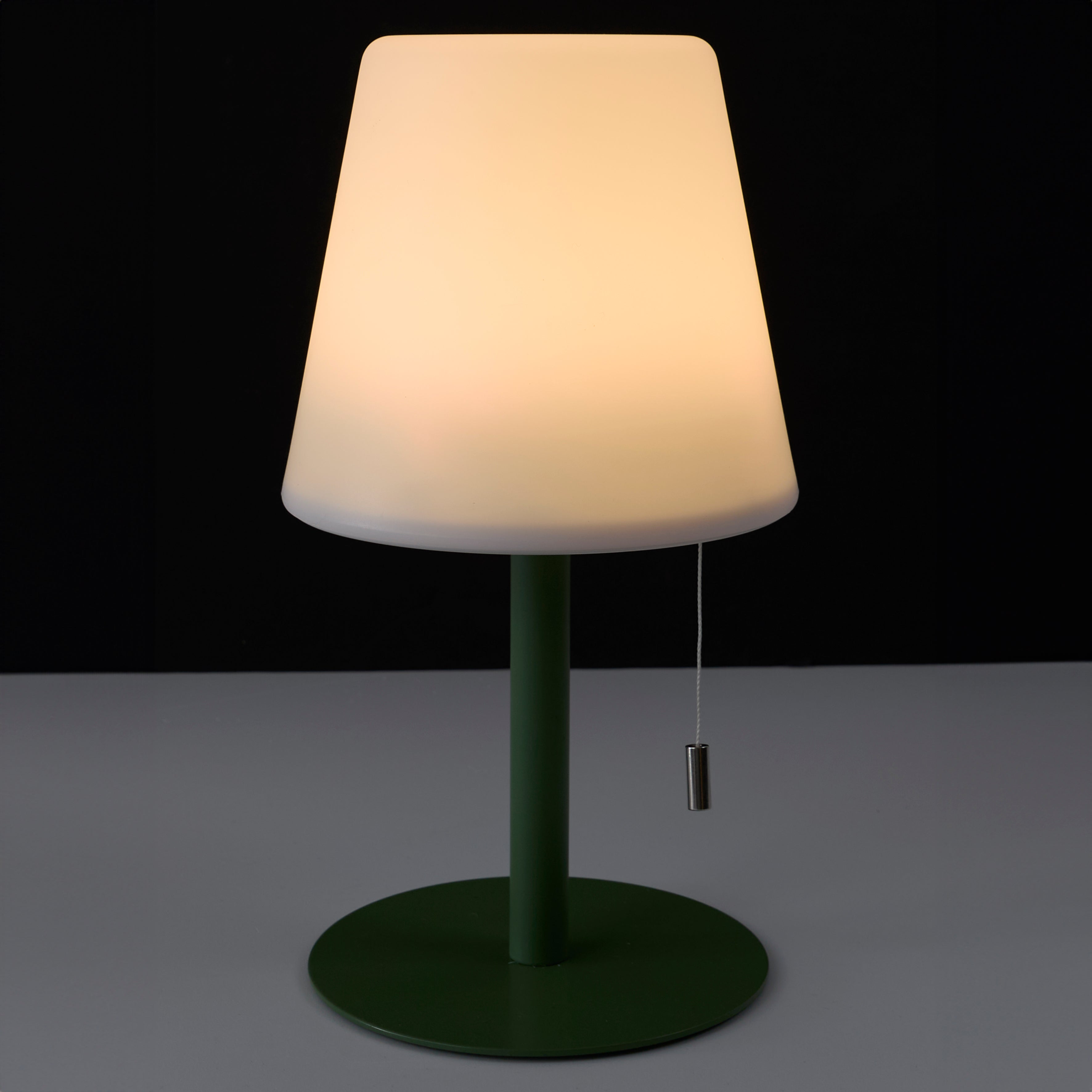 LAMPE DE TABLE RECHARGEABLE USB IP44 VERT H30CM