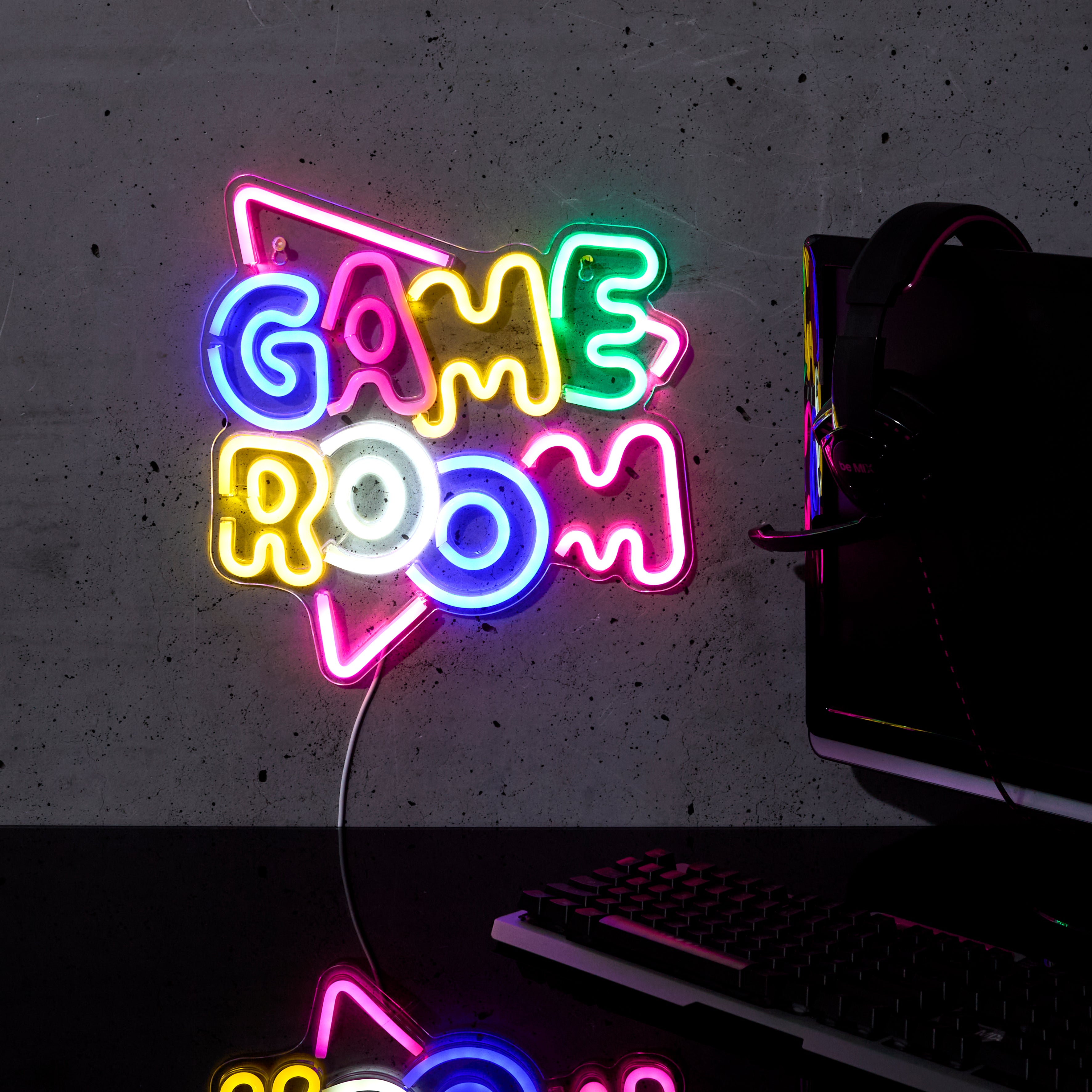 LAMPE LED EFFET NEON GAME ROOM