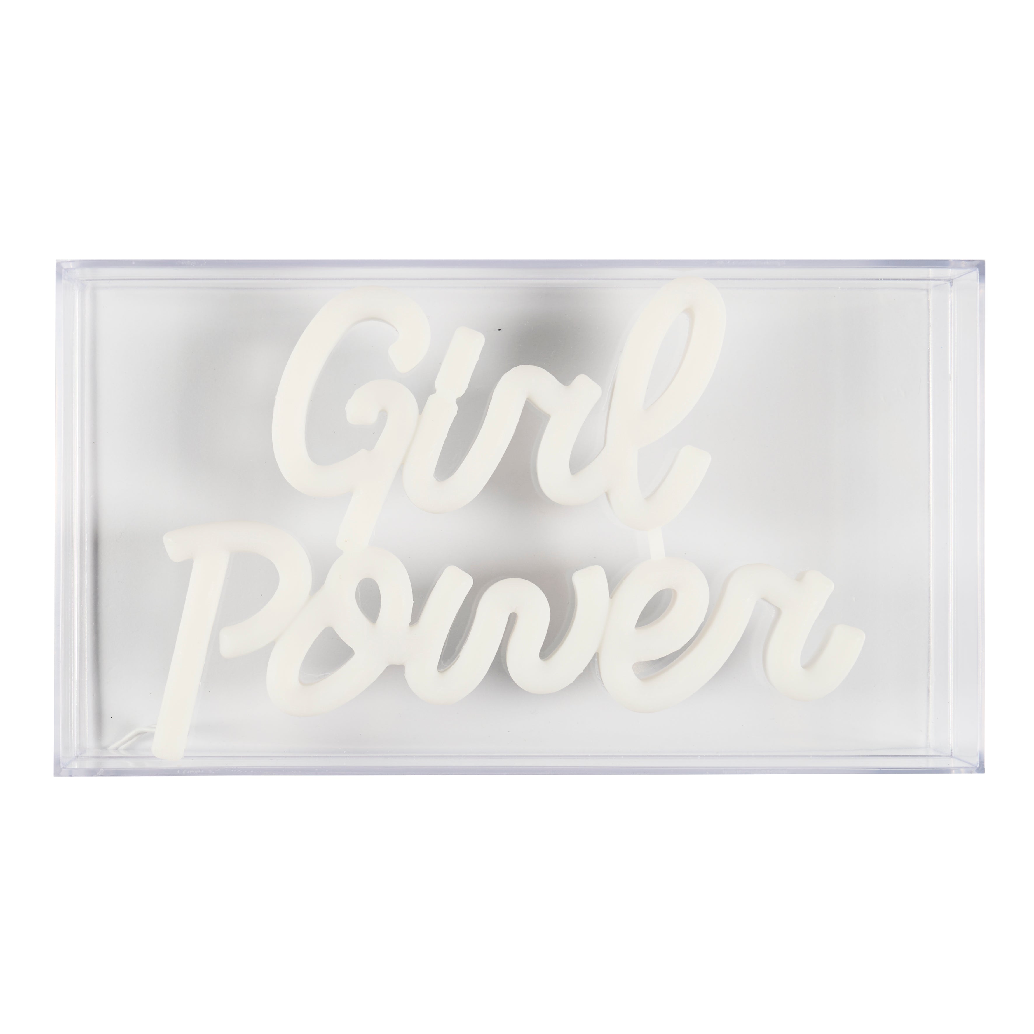 LAMPE ACRYLIQUE LED EFFET NEON CO GRL PWR