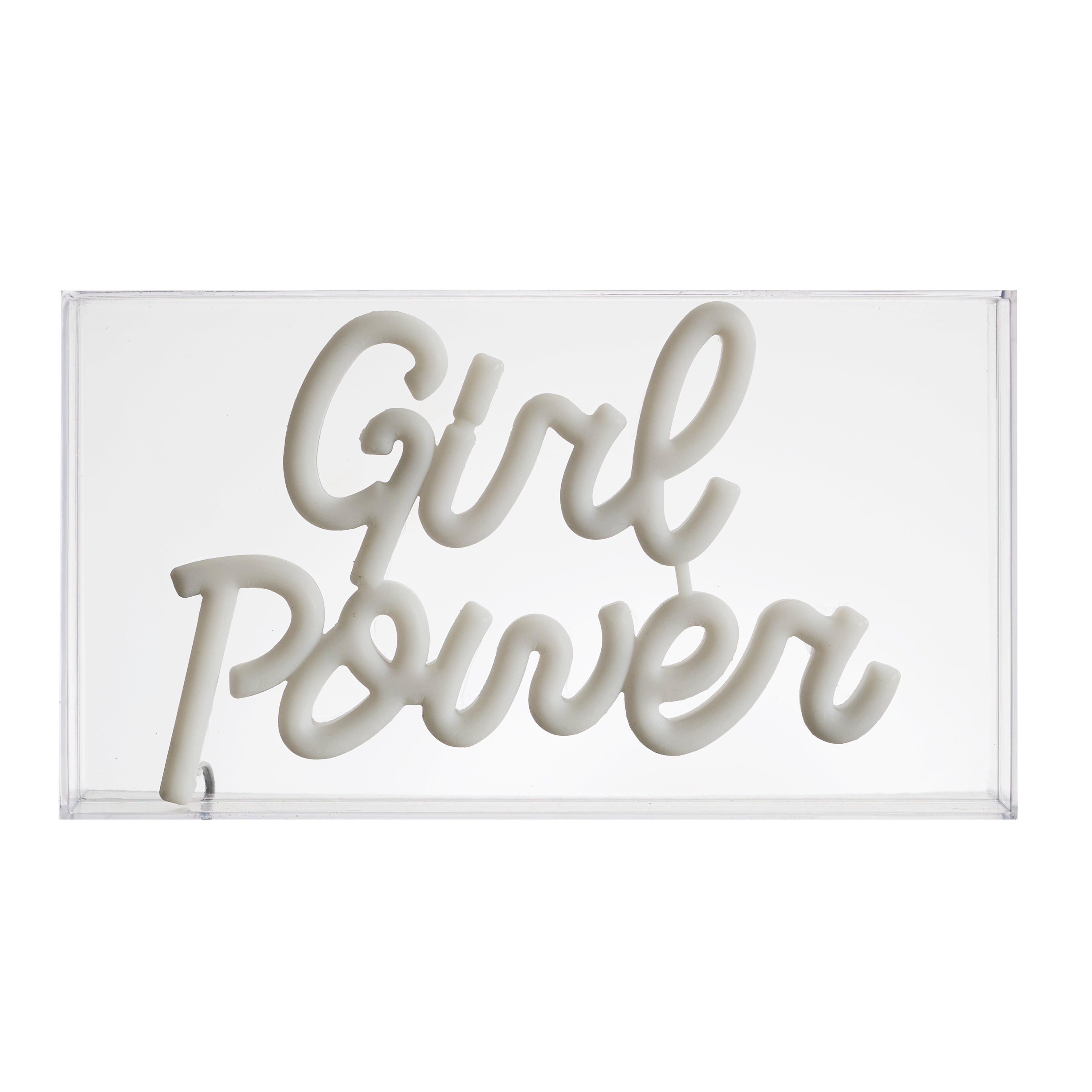 LAMPE ACRYLIQUE LED EFFET NEON CO GRL PWR