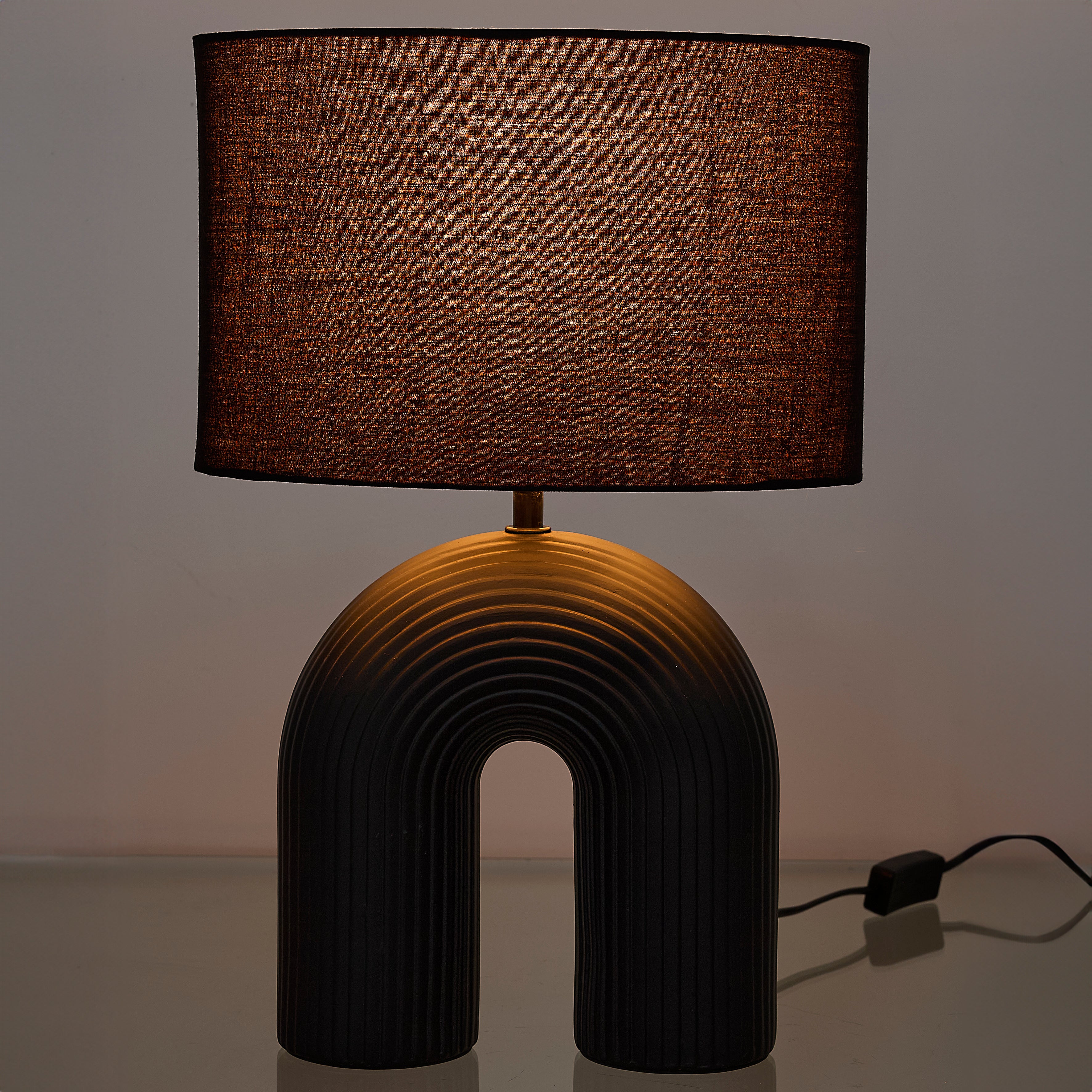 LAMPE ARCHI CERAMIQUE NOIR