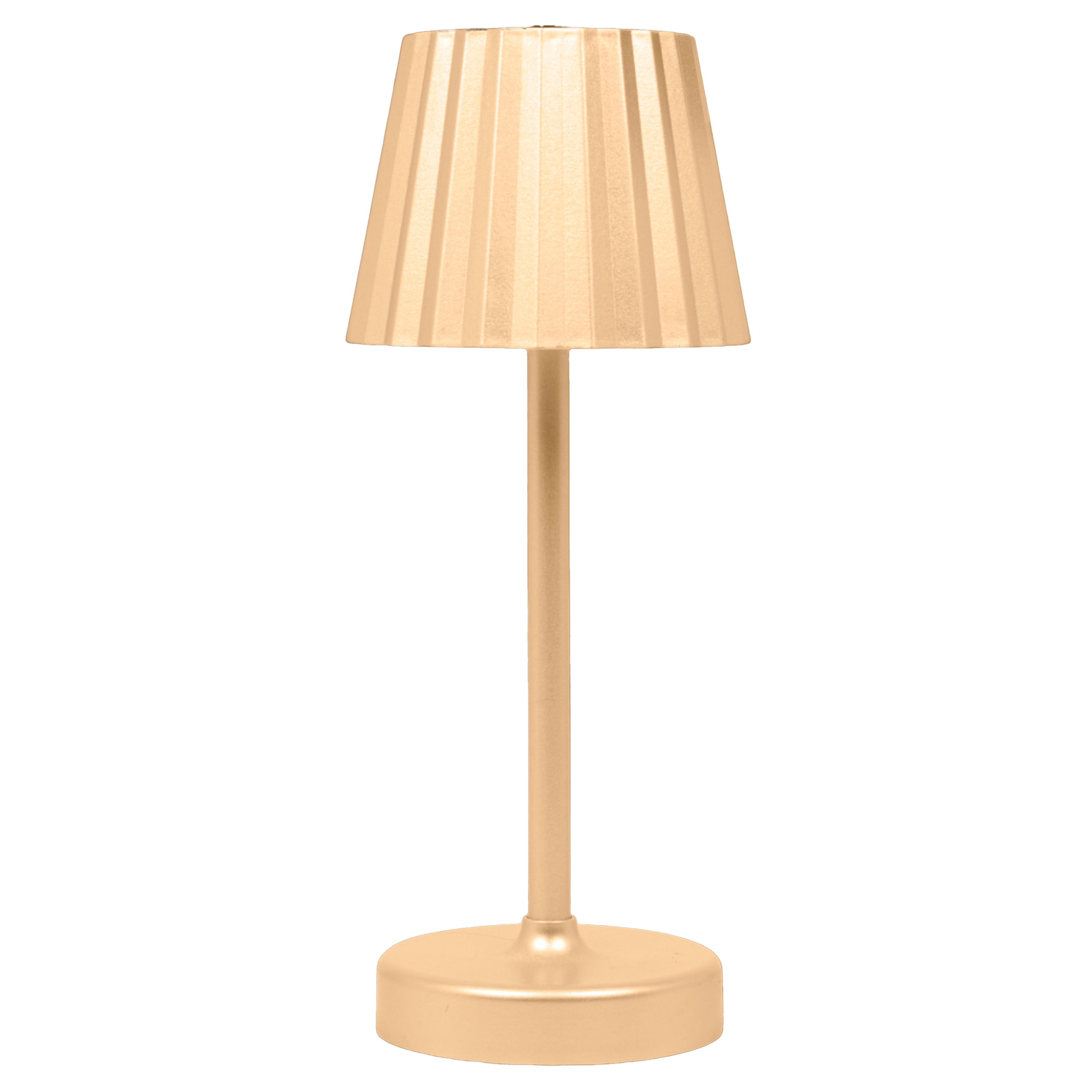 LAMPE DE TABLE OR TACTILE H26CM PILES NC