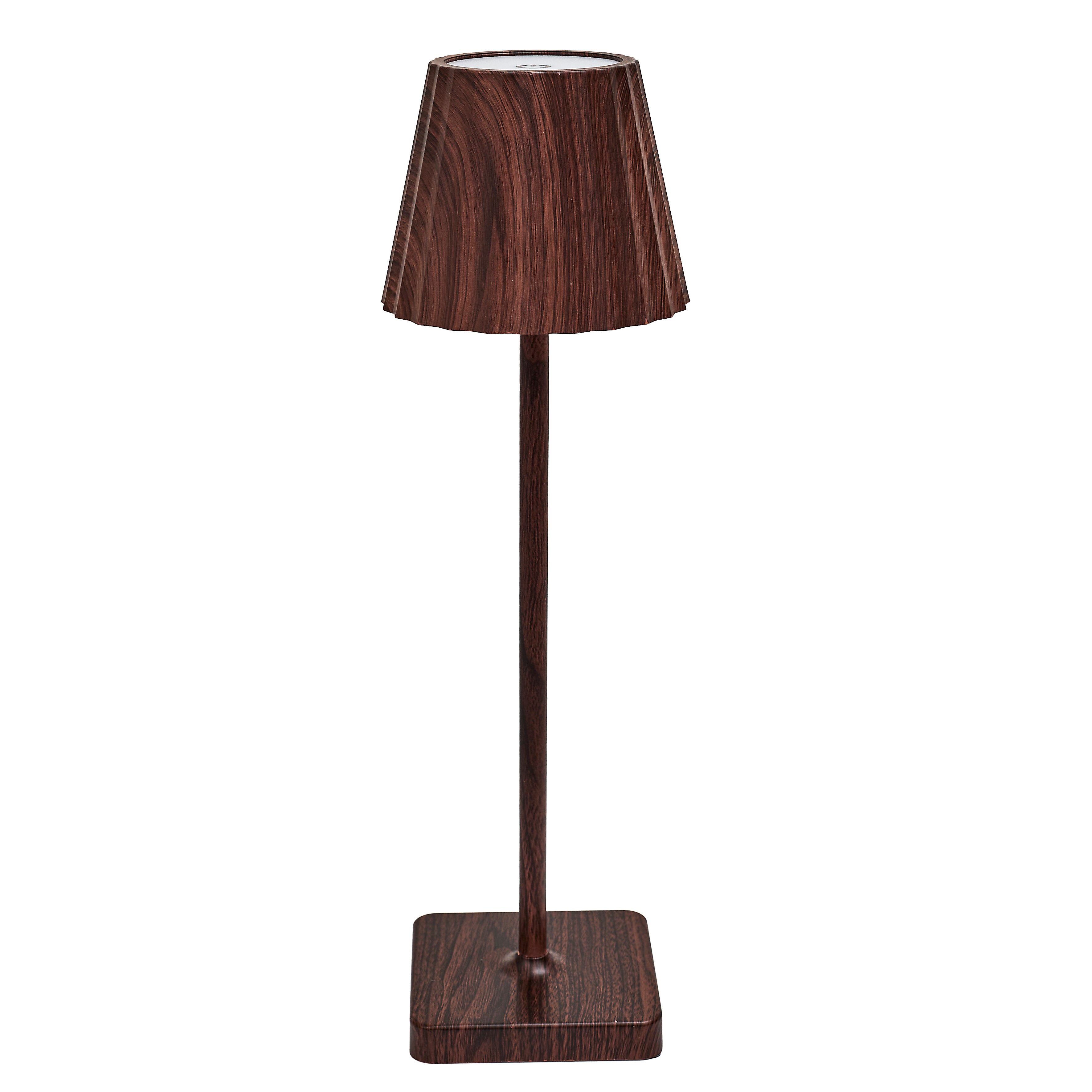 LAMPE DE TABLE RECHARGEABLE USB BOIS FONCE