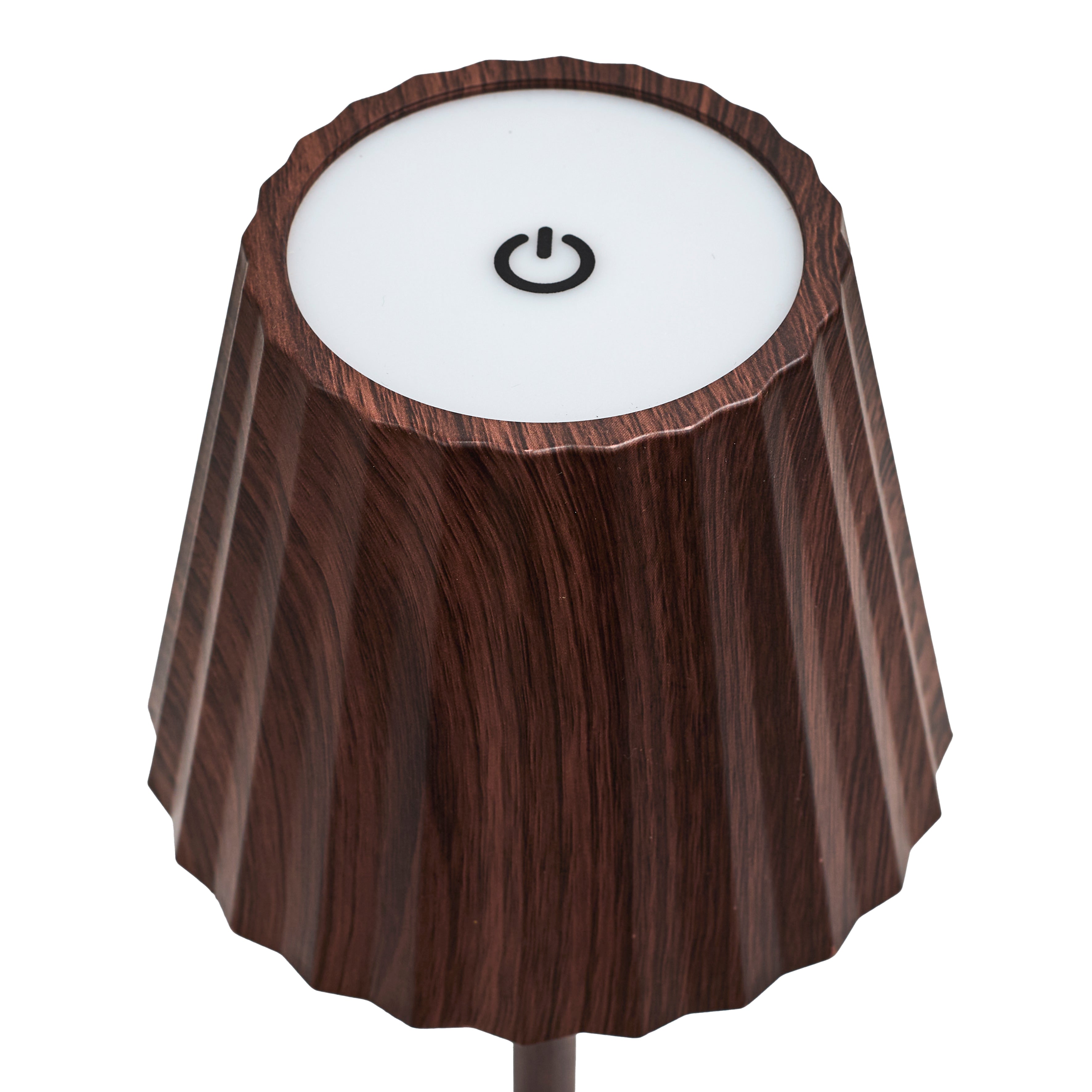 LAMPE DE TABLE RECHARGEABLE USB BOIS FONCE