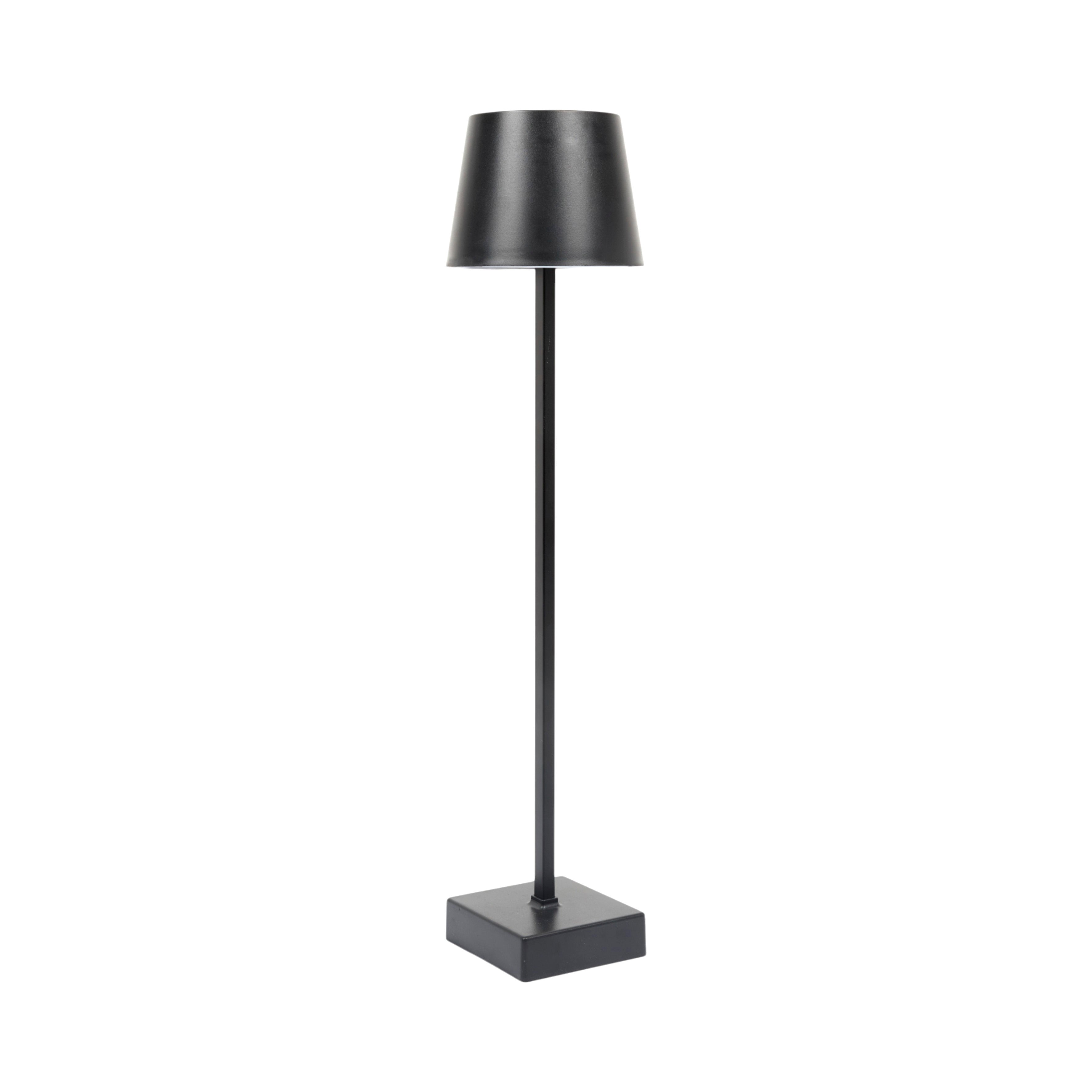 LAMPE DE TABLE NOIR H45CM RECHARGEABLE USB
