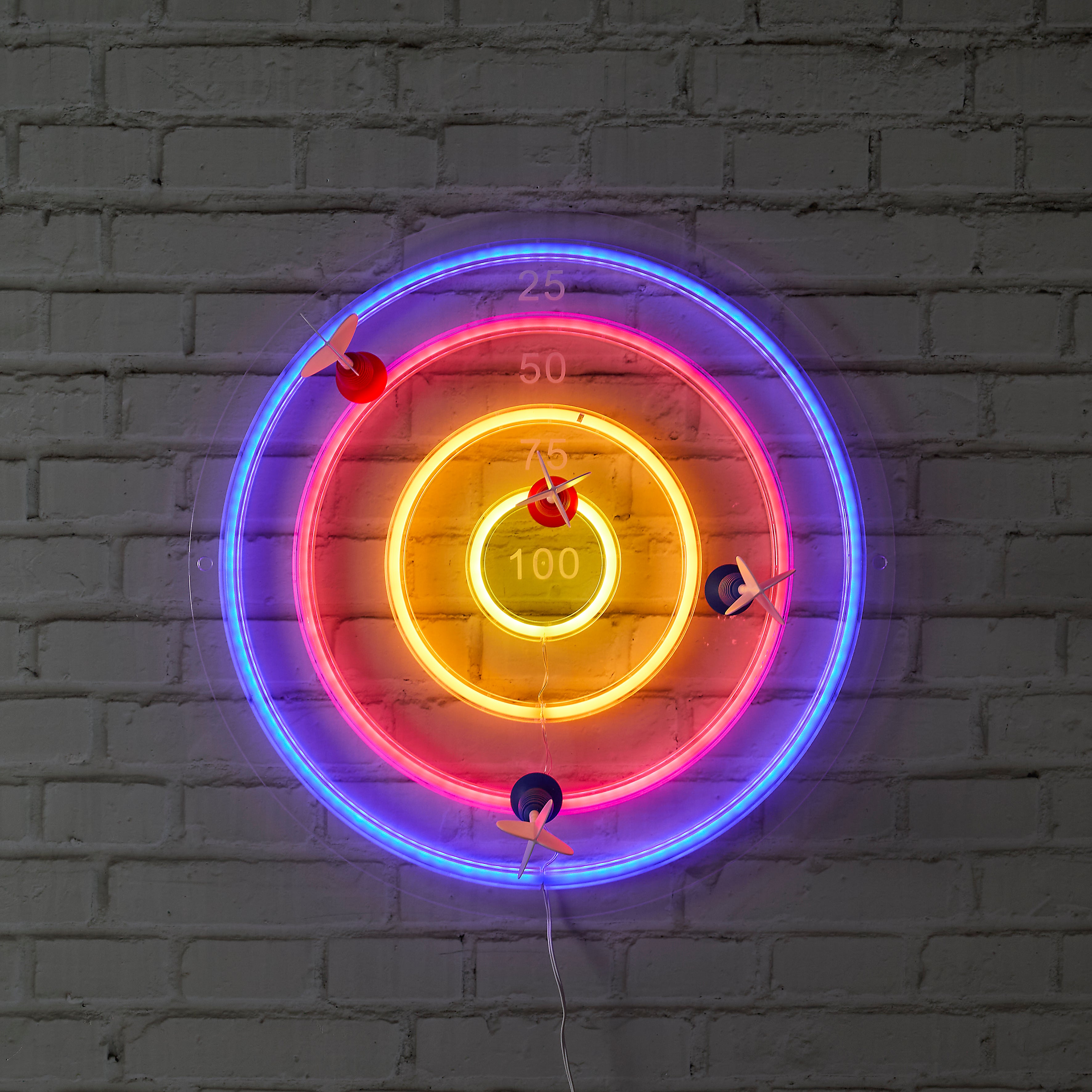 LAMPE LED EFFET NEON CIBLE USB