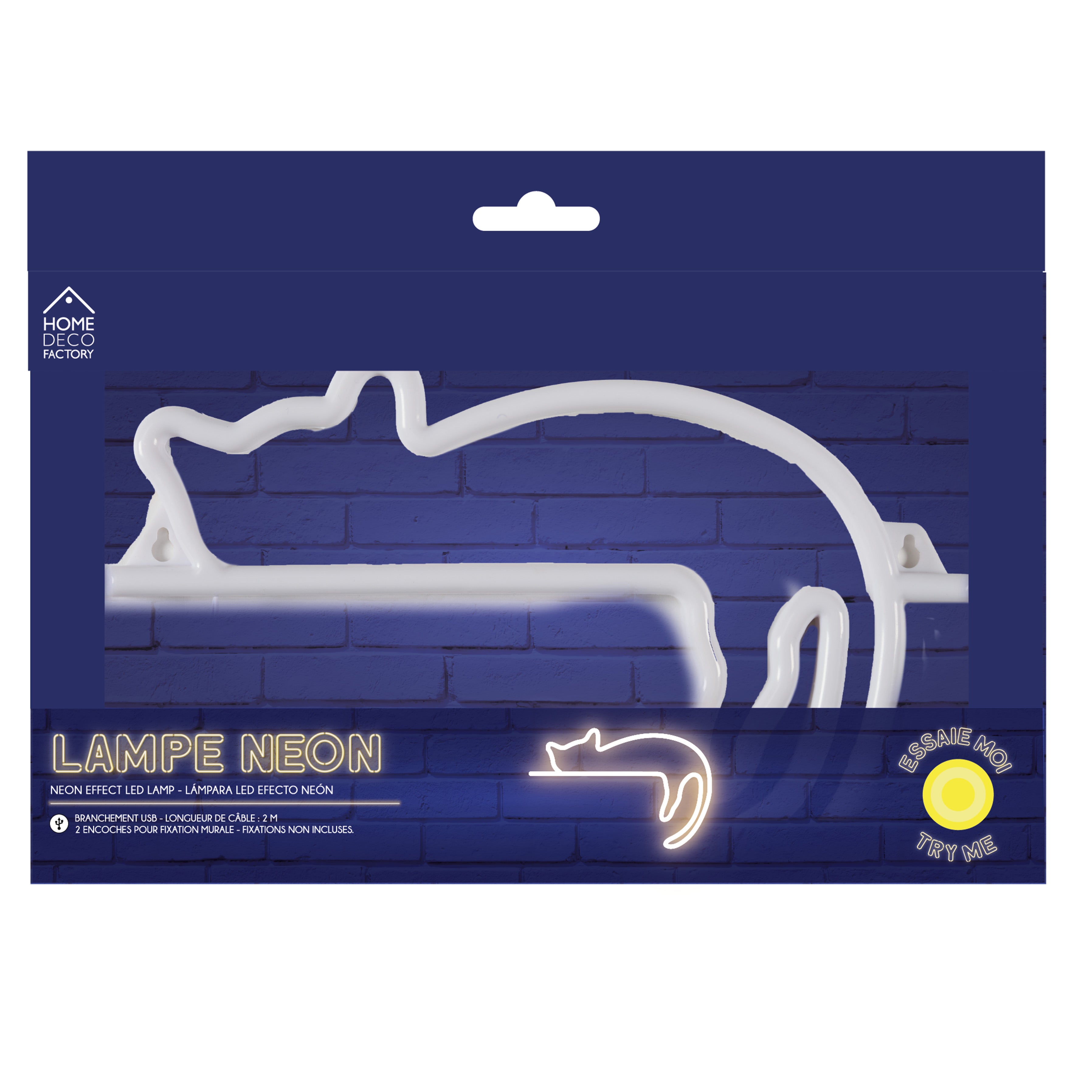 LAMPE LED EFFET NEON CHAT USB