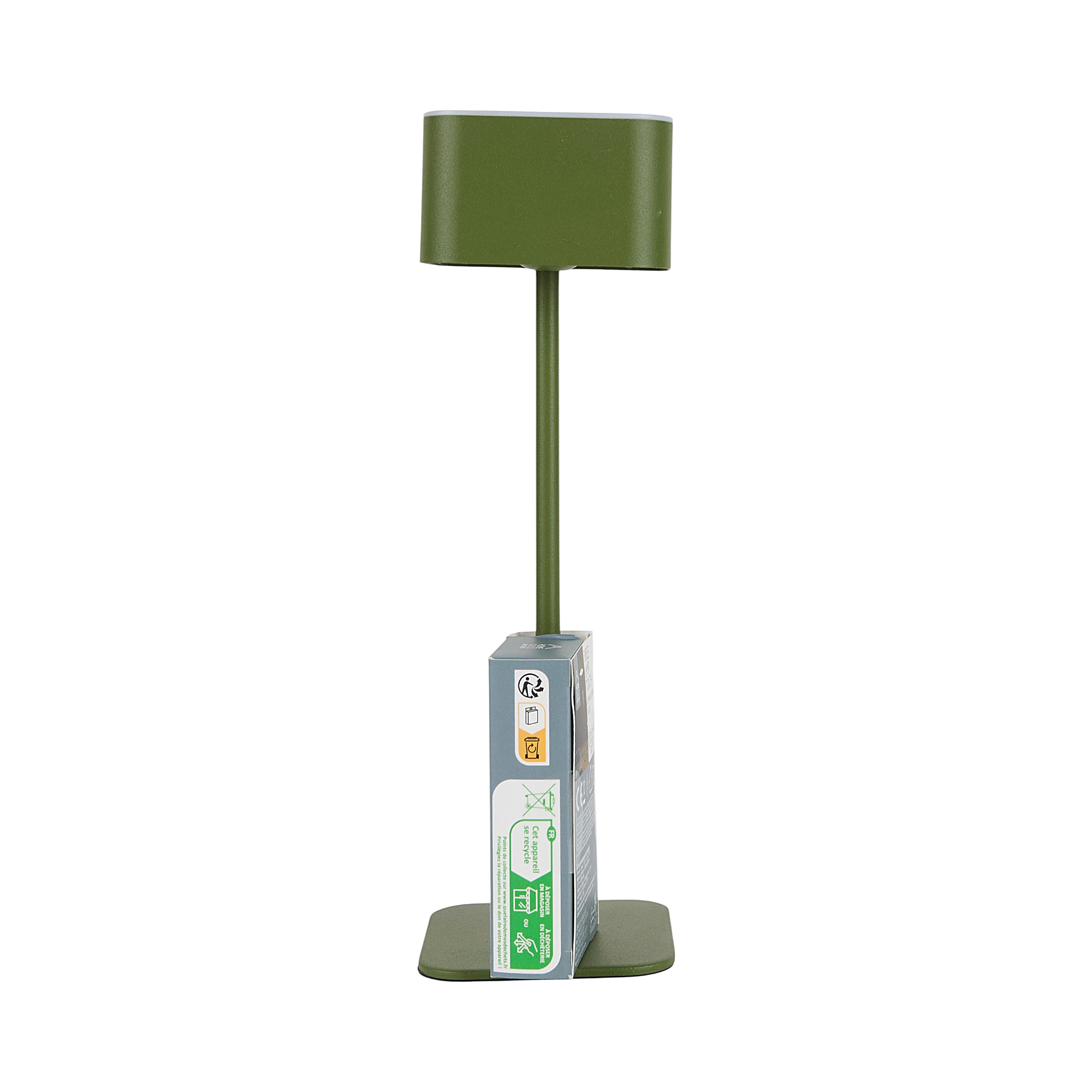 LAMPE DE TABLE TACTILE RECHARGEABLE VERT