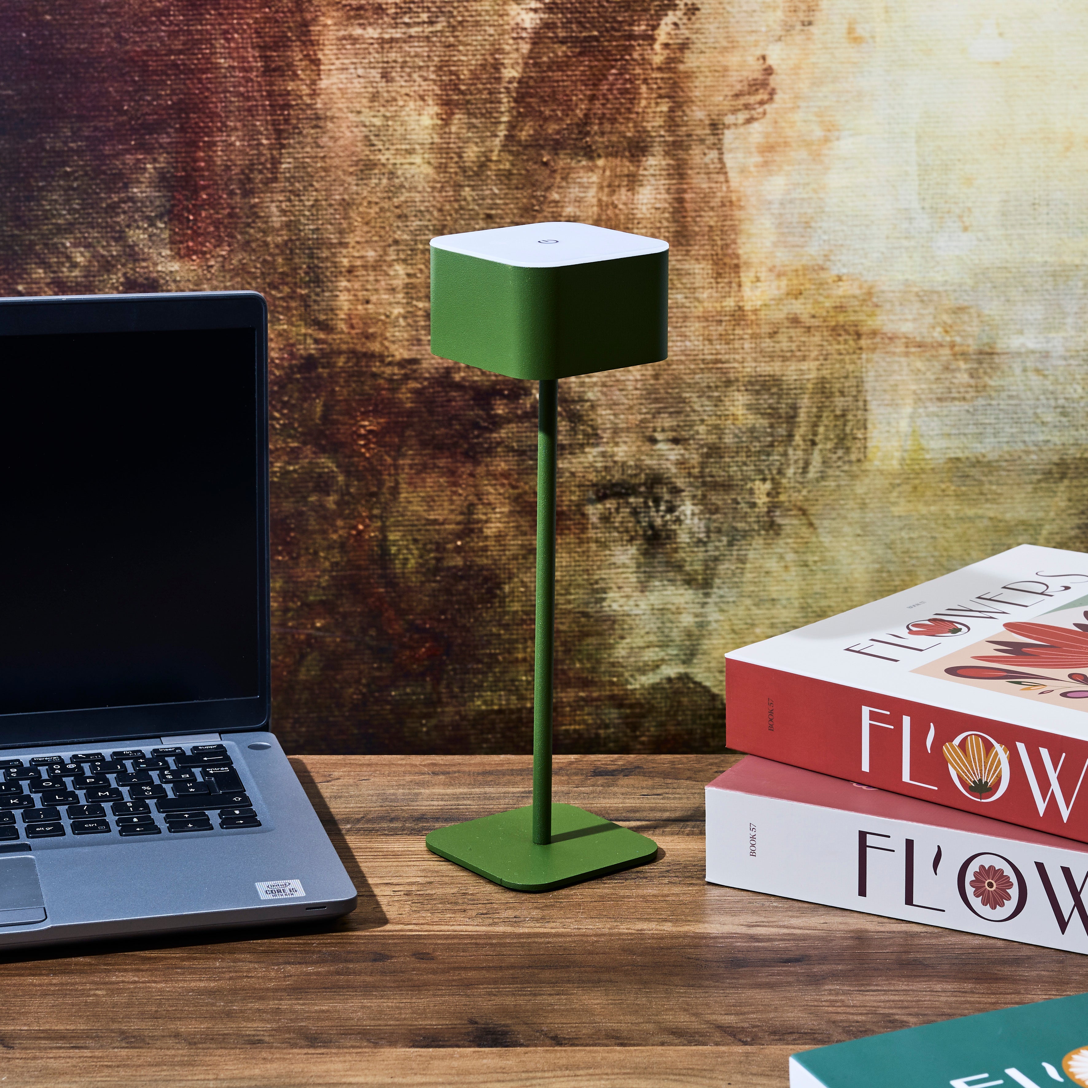 LAMPE DE TABLE TACTILE RECHARGEABLE VERT