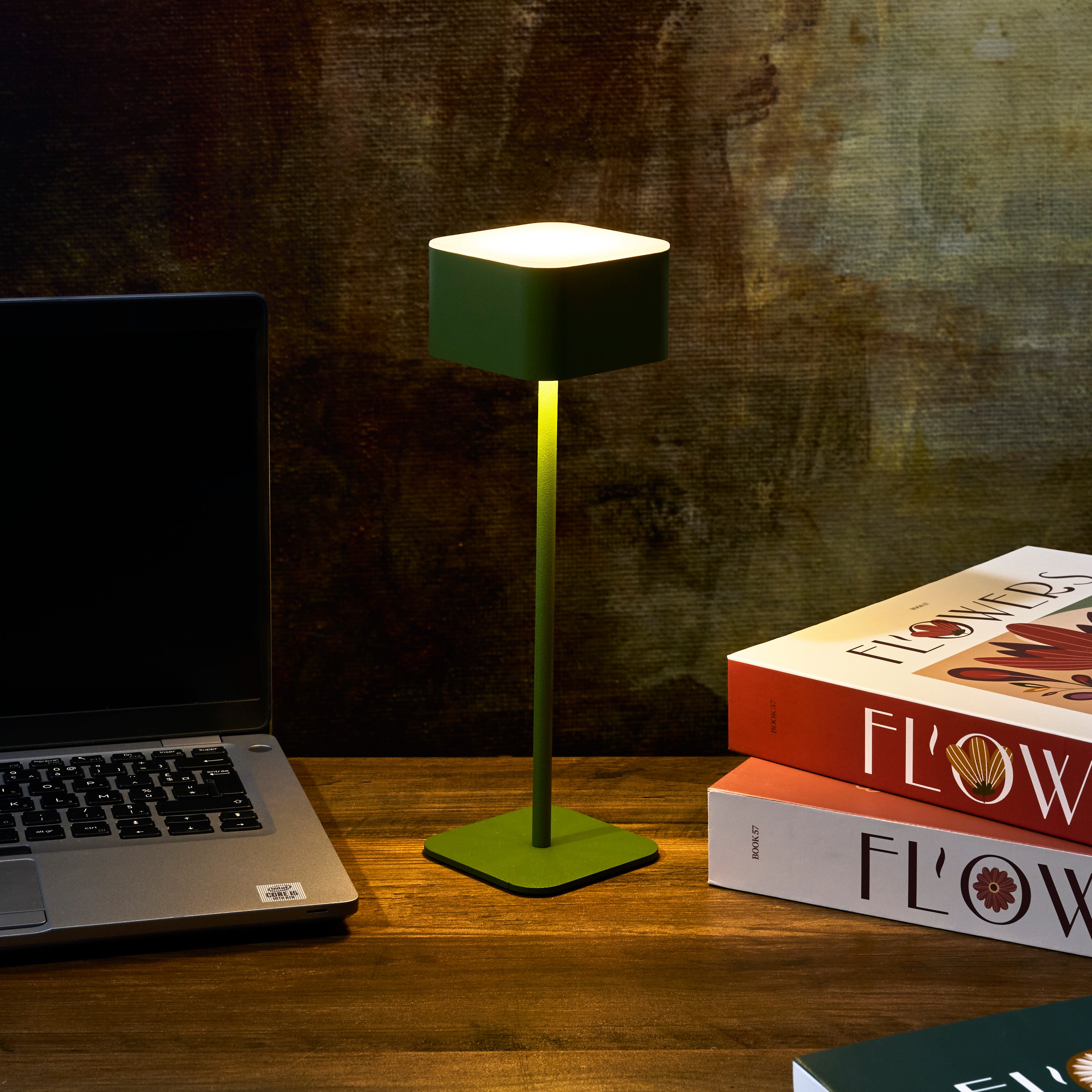LAMPE DE TABLE TACTILE RECHARGEABLE VERT