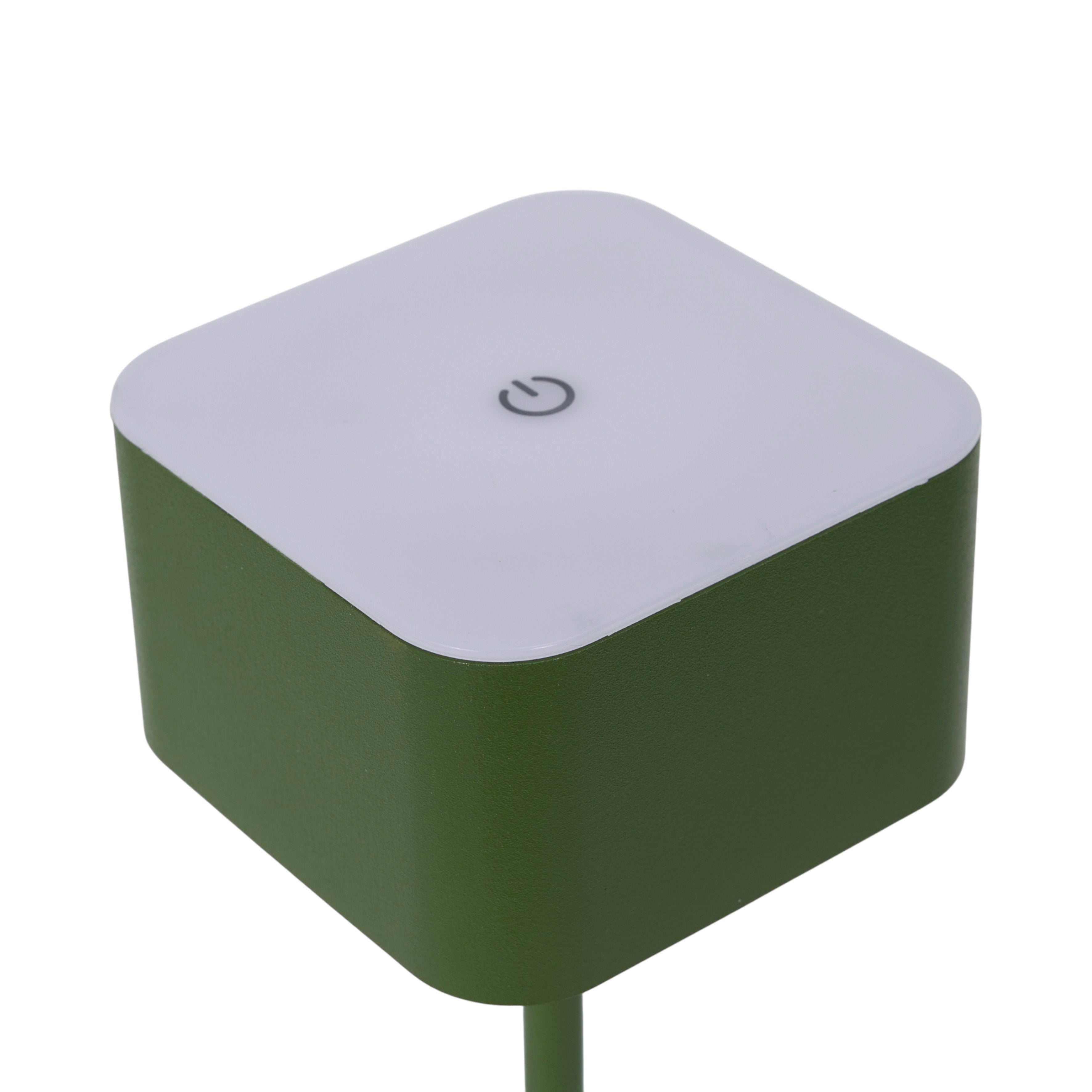 LAMPE DE TABLE TACTILE RECHARGEABLE VERT
