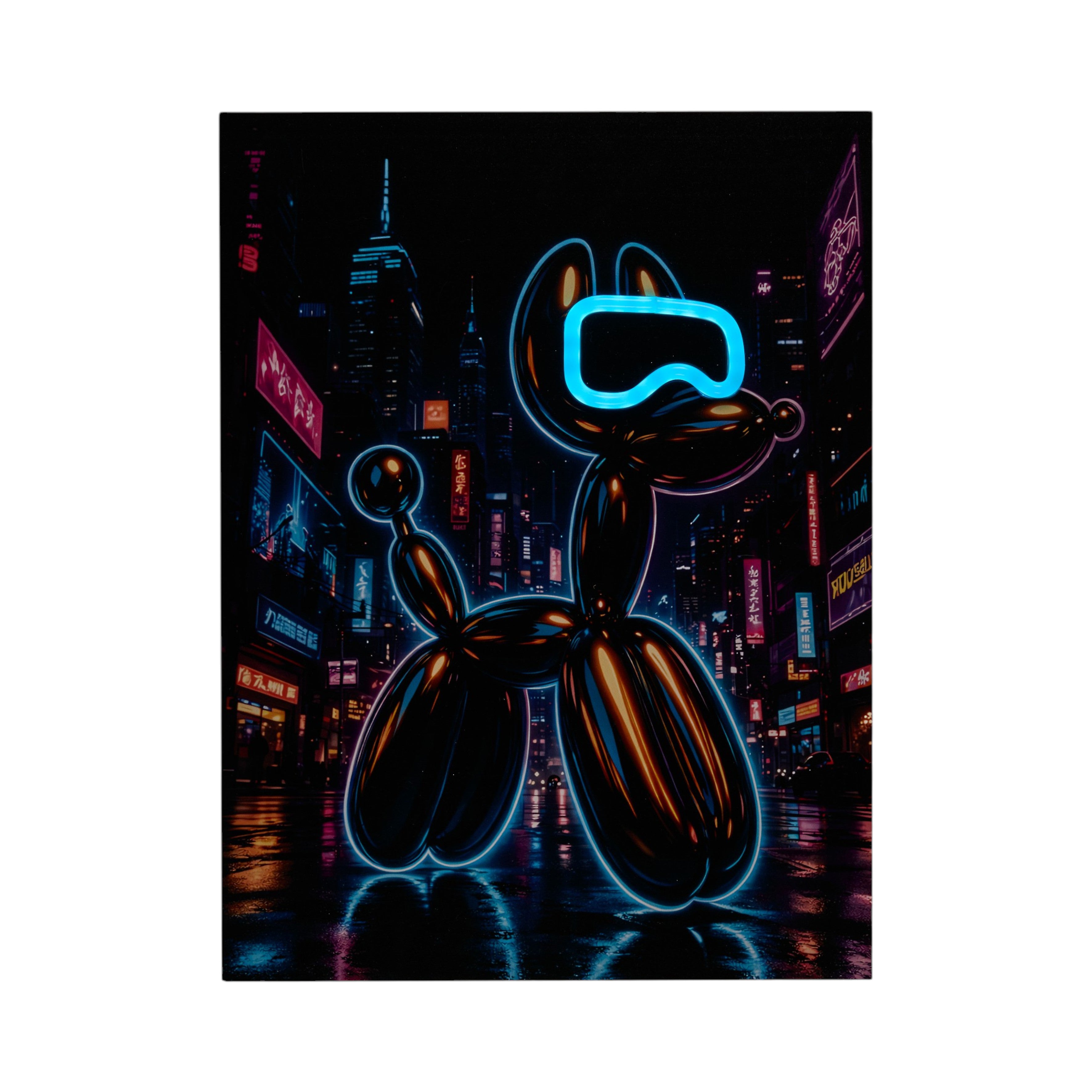 TABLEAU LED BALLON DOG 30X40CM