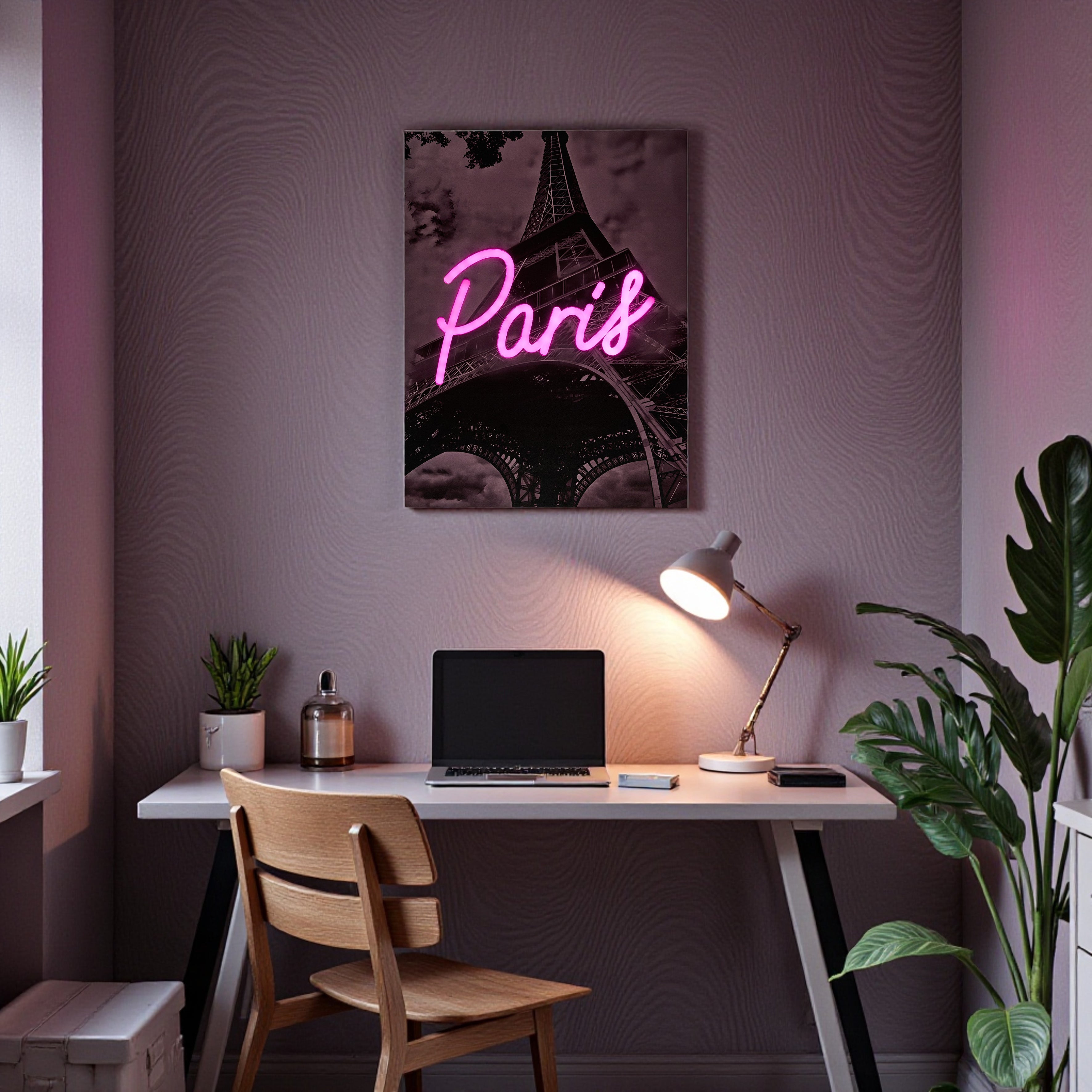 TABLEAU LED PARIS 30X40CM
