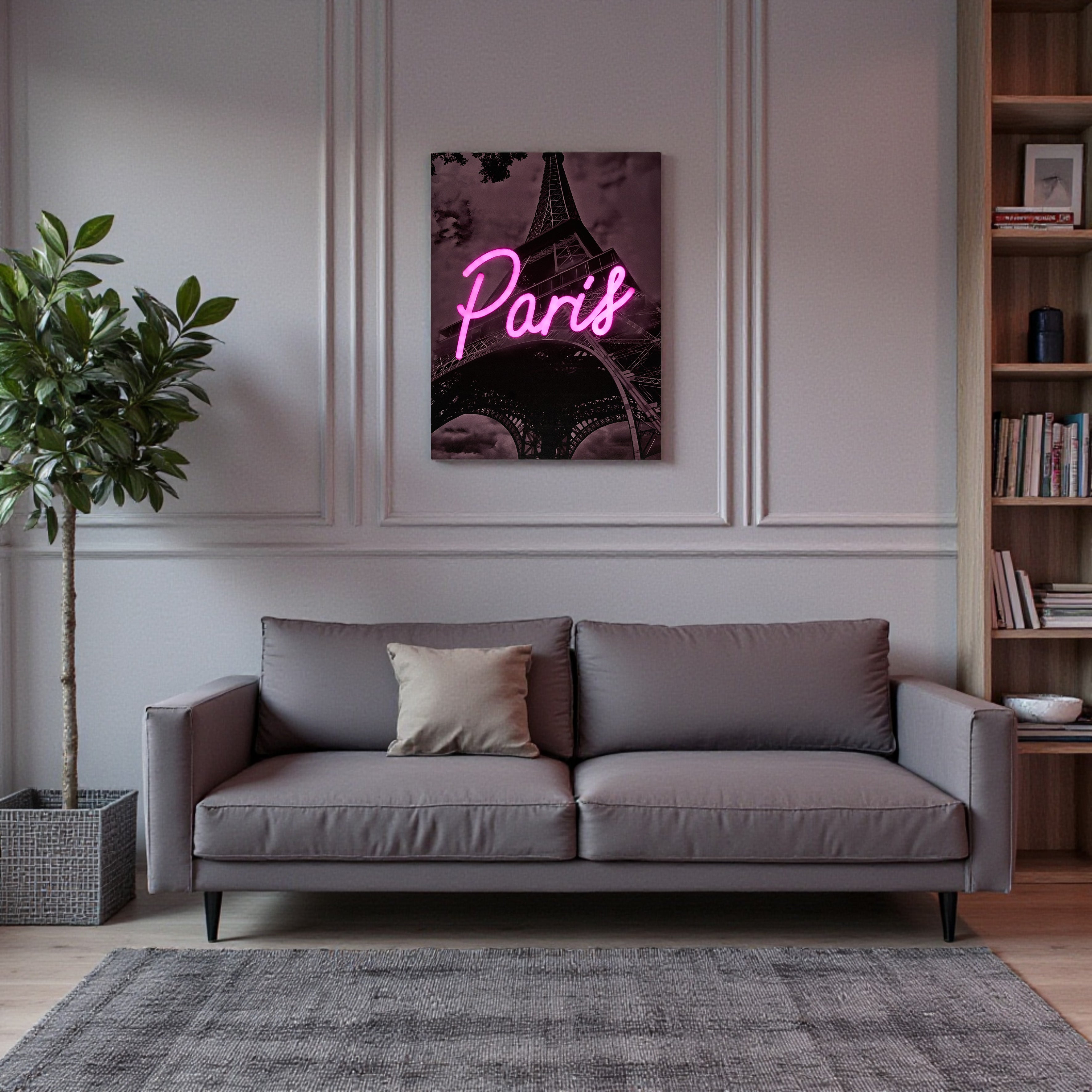 TABLEAU LED PARIS 30X40CM
