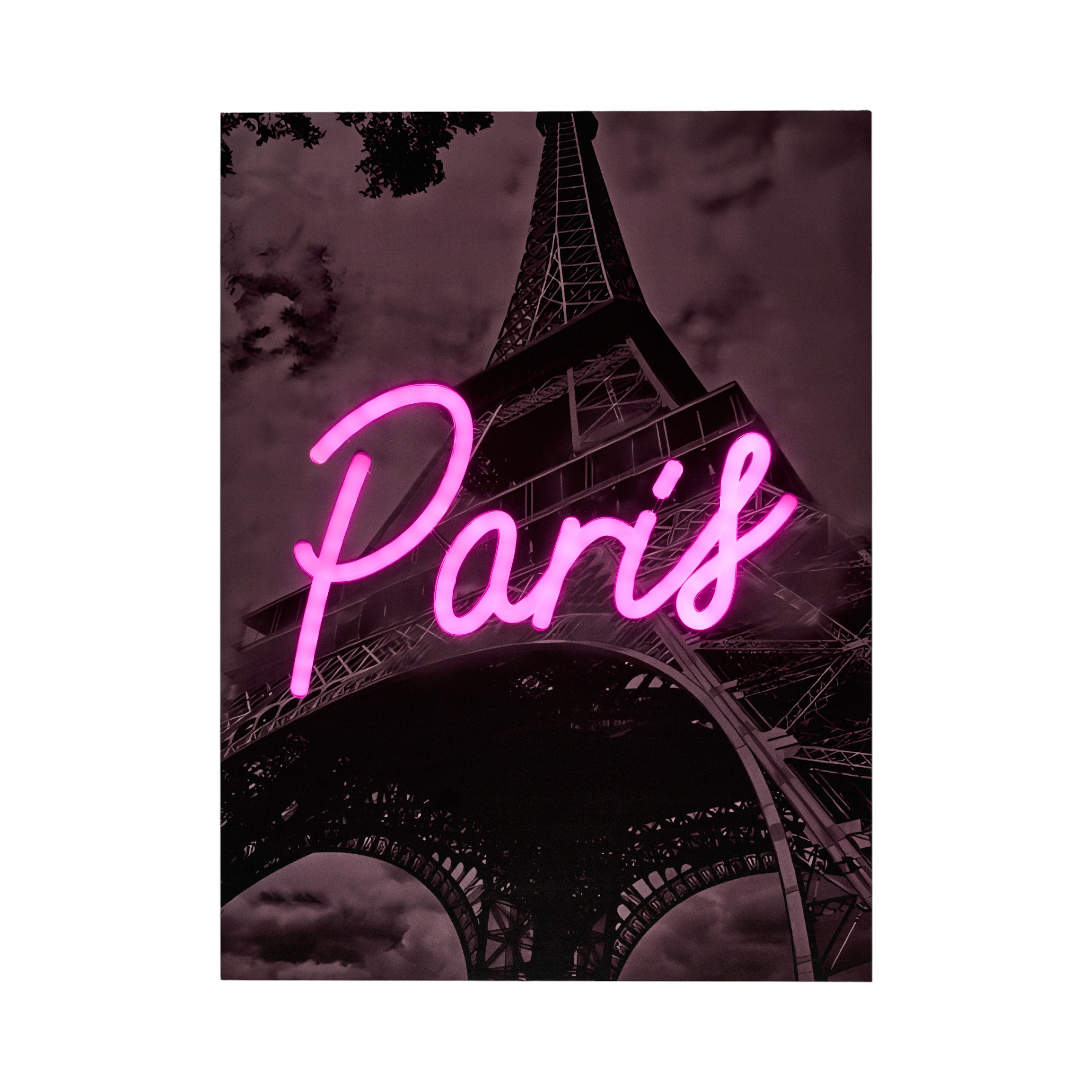 TABLEAU LED PARIS 30X40CM